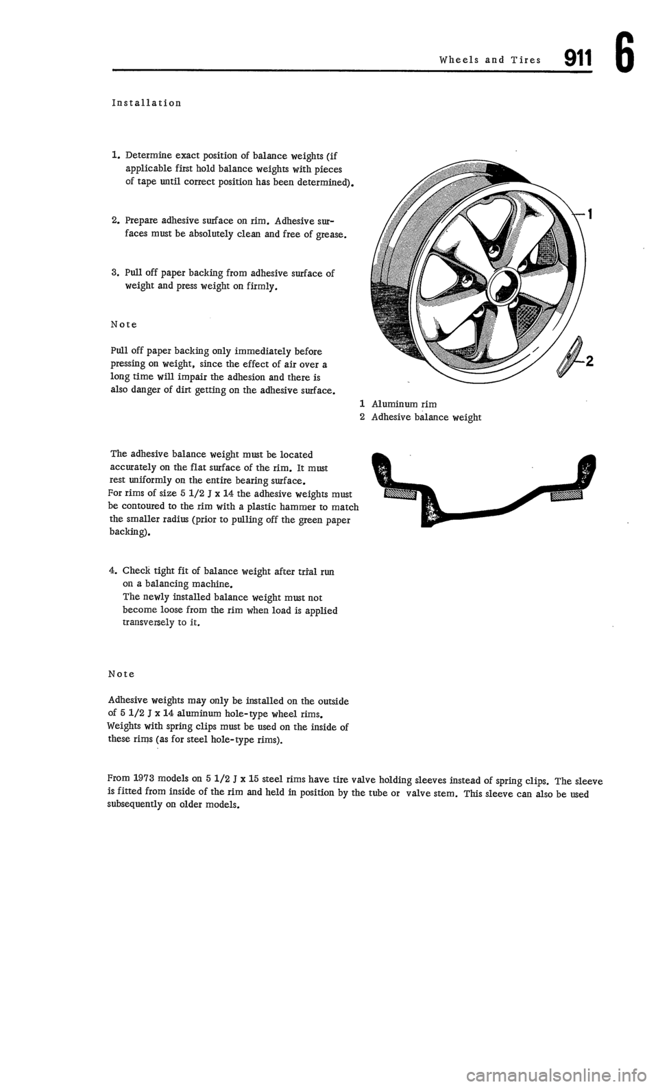 PORSCHE 911 1972 1.G Workshop Manual 4 