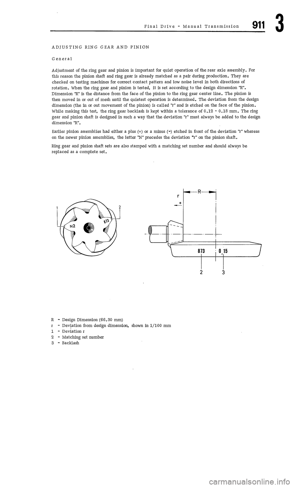 PORSCHE 911 1972 1.G Workshop Manual 4 
