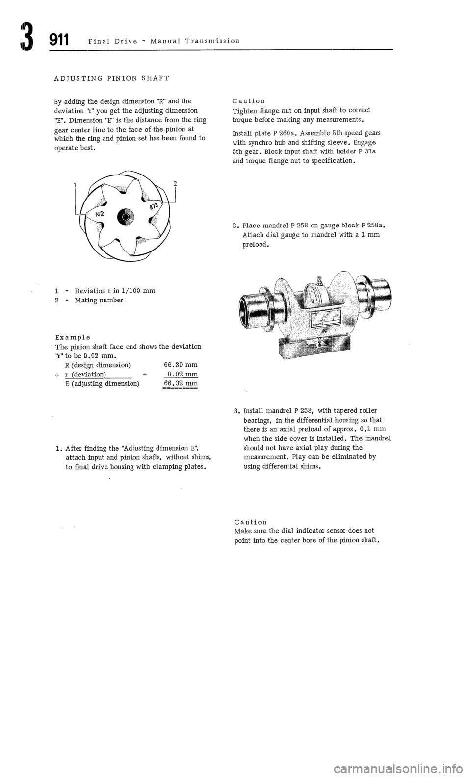 PORSCHE 911 1972 1.G Workshop Manual 4 