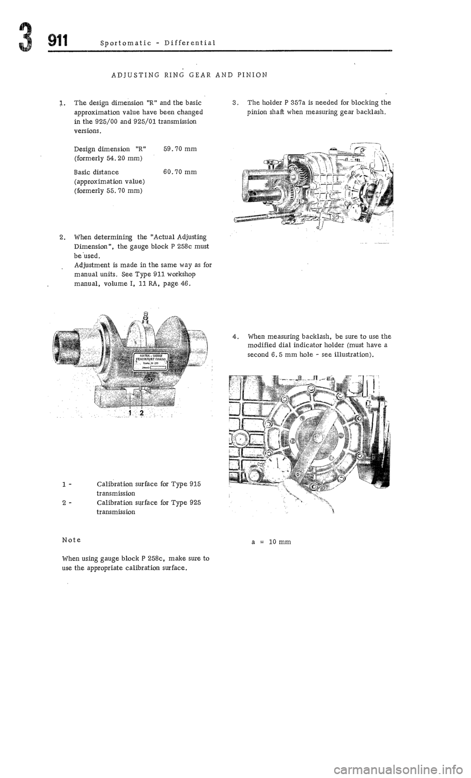 PORSCHE 911 1972 1.G Workshop Manual 4 