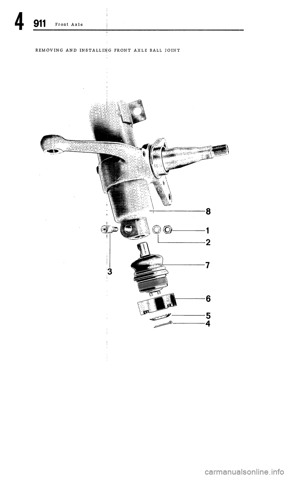 PORSCHE 911 1972 1.G Workshop Manual 4 