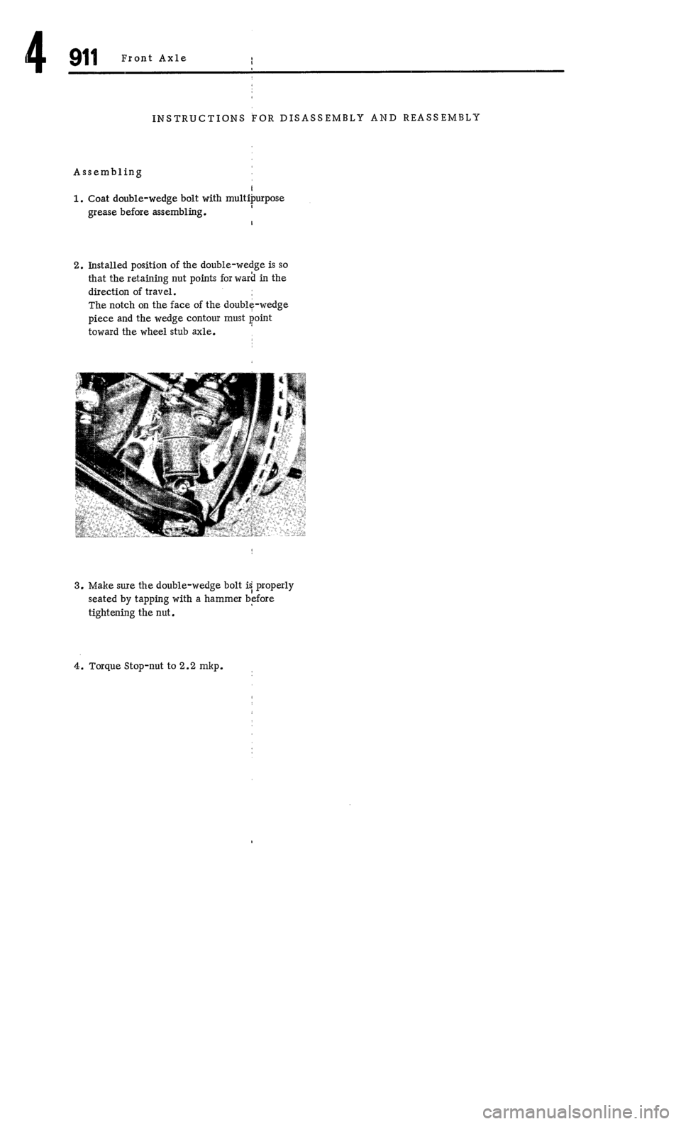 PORSCHE 911 1972 1.G Workshop Manual 4 