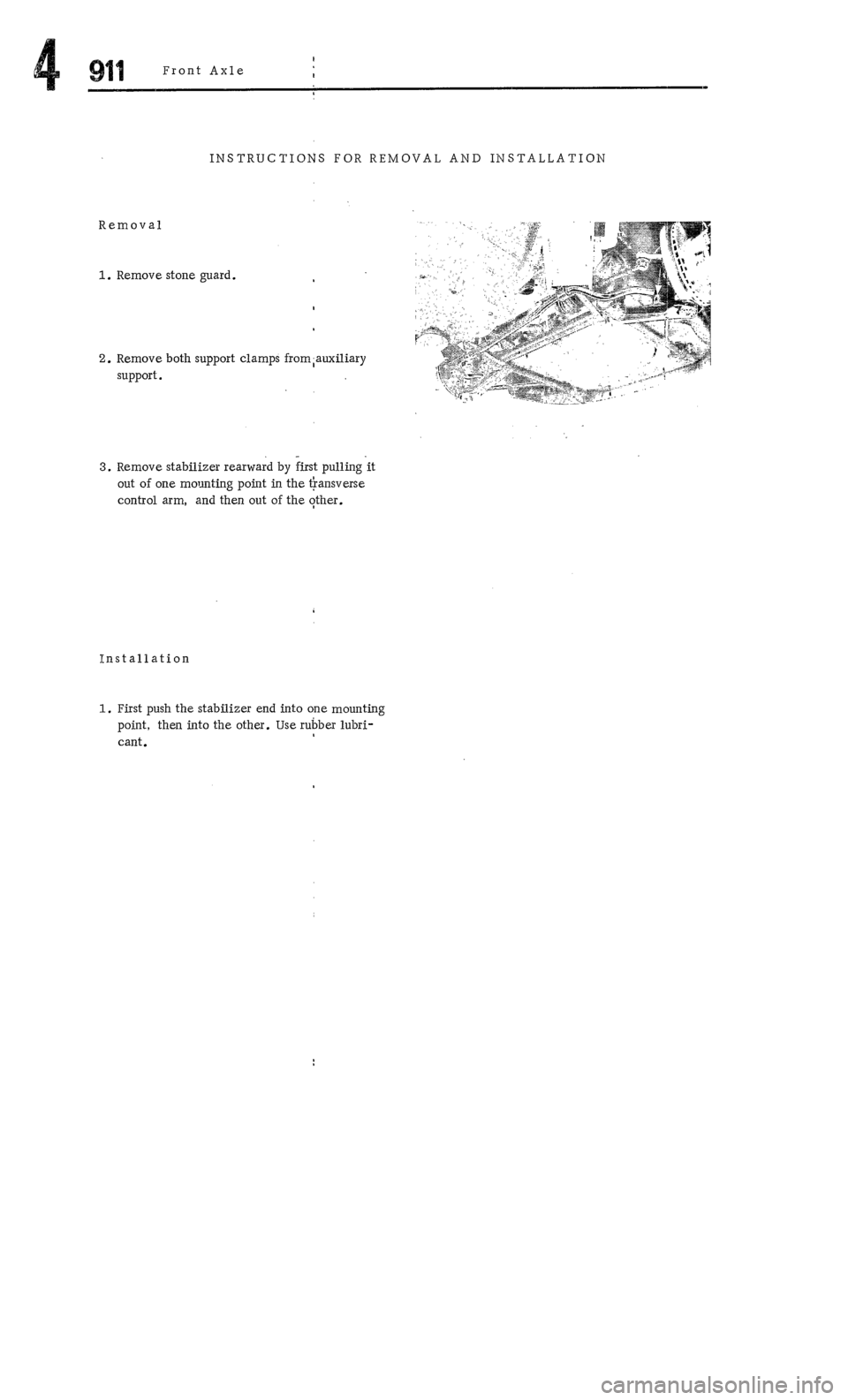 PORSCHE 911 1972 1.G Workshop Manual 4 