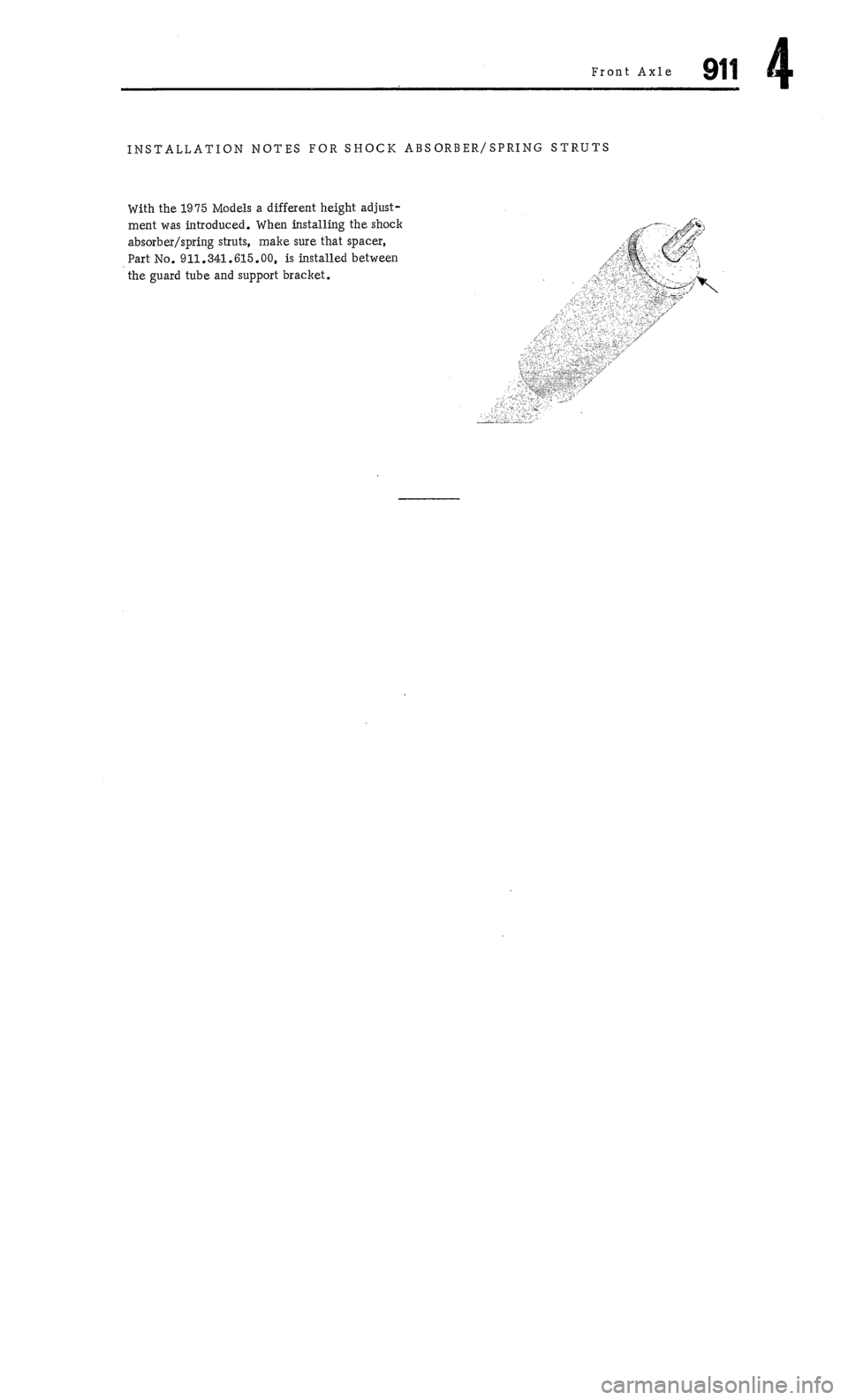 PORSCHE 911 1972 1.G Workshop Manual 4 