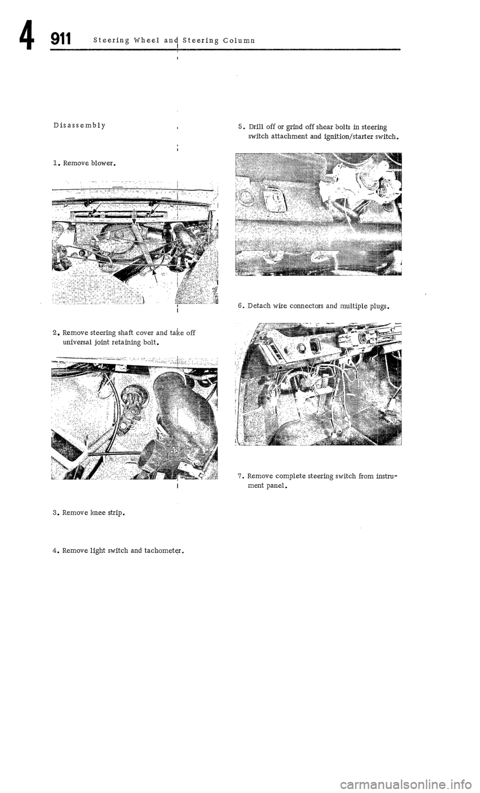 PORSCHE 911 1972 1.G Workshop Manual 4 