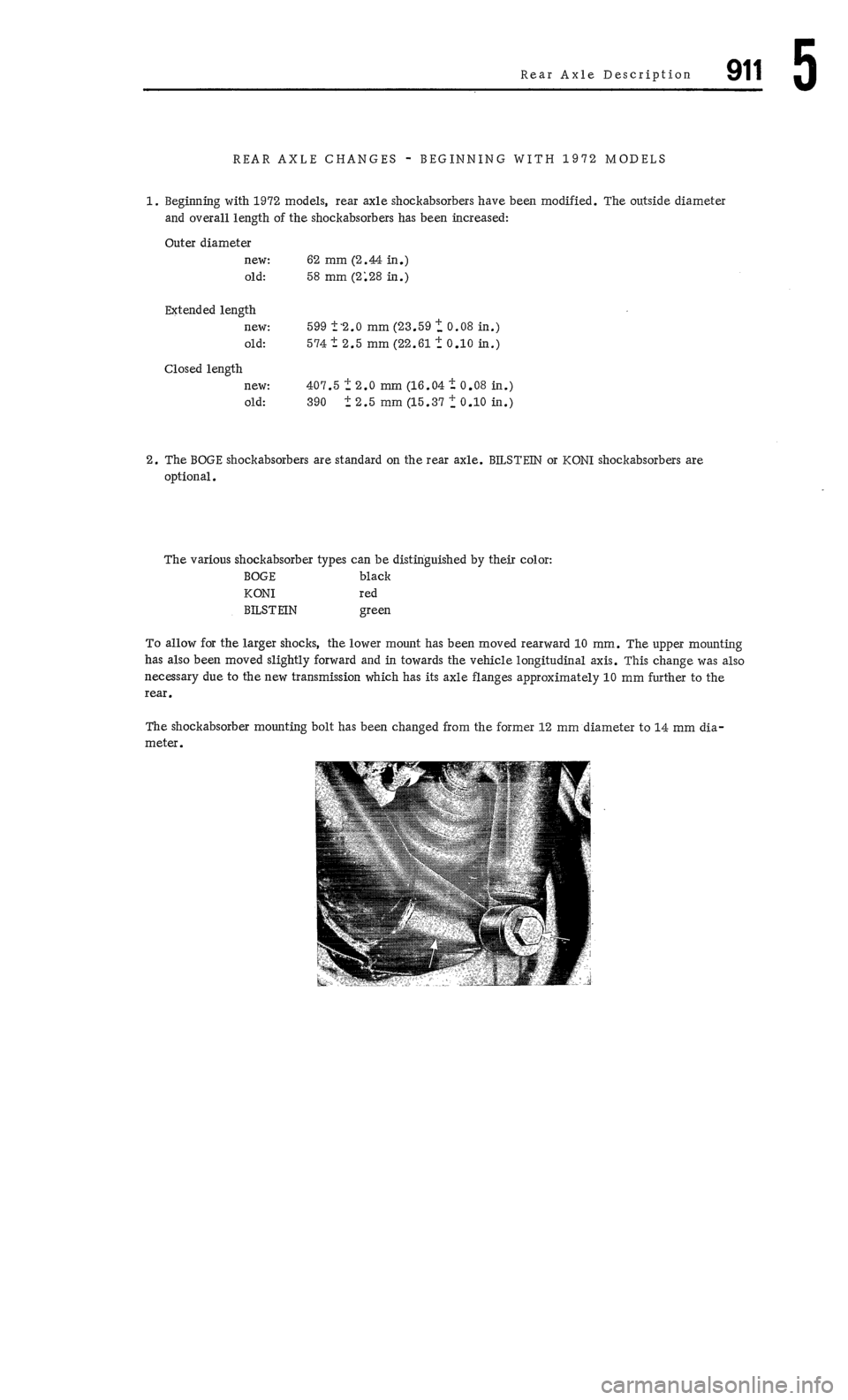 PORSCHE 911 1972 1.G Workshop Manual 4 