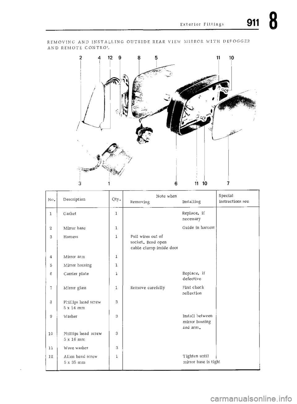 PORSCHE 911 1972 1.G Workshop Manual 5 
