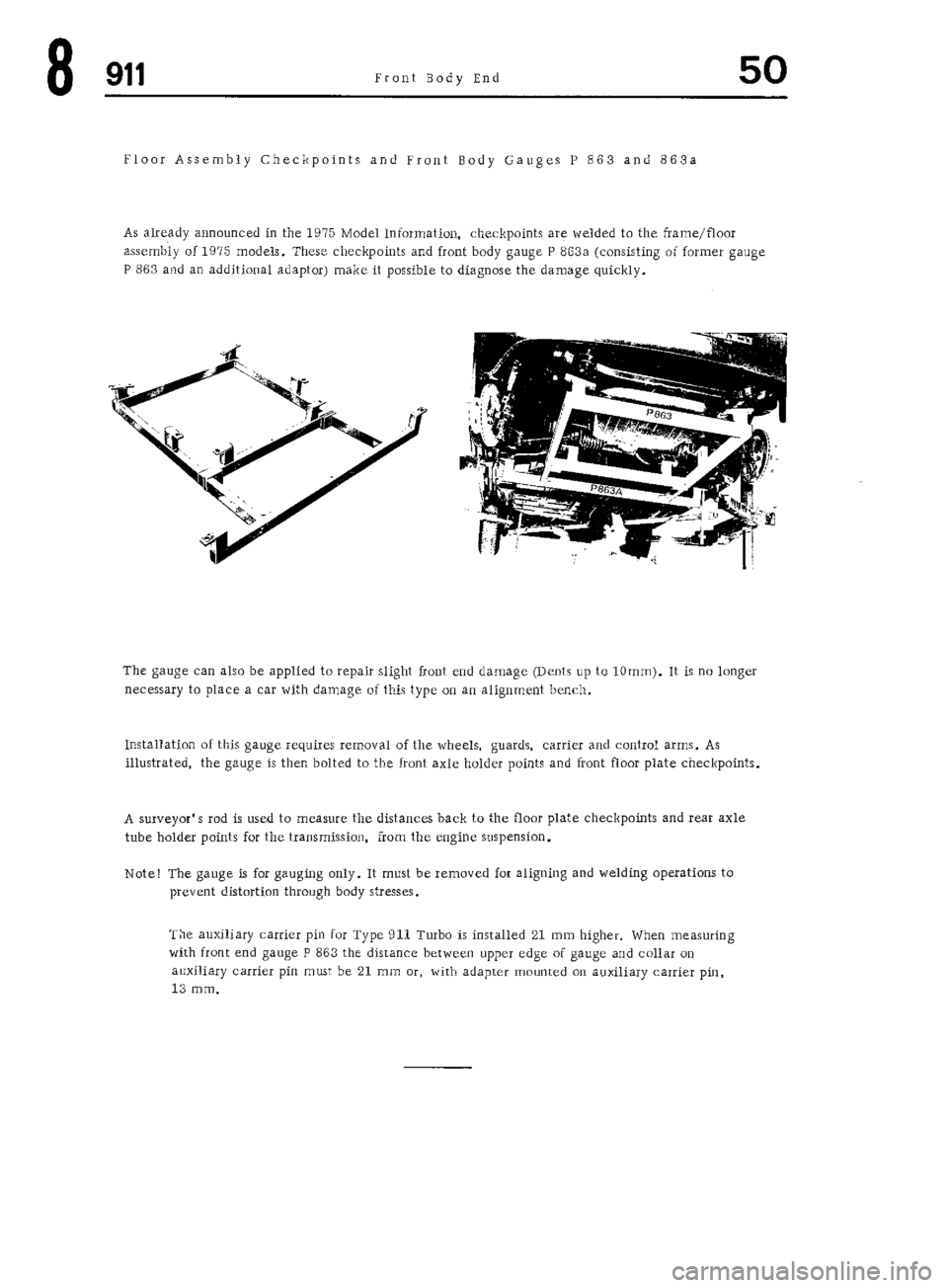 PORSCHE 911 1972 1.G Workshop Manual 5 