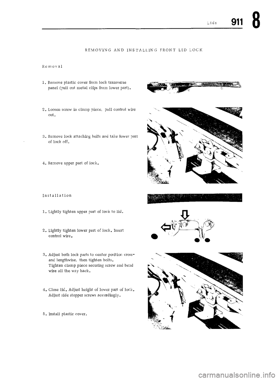 PORSCHE 911 1972 1.G Workshop Manual 5 
