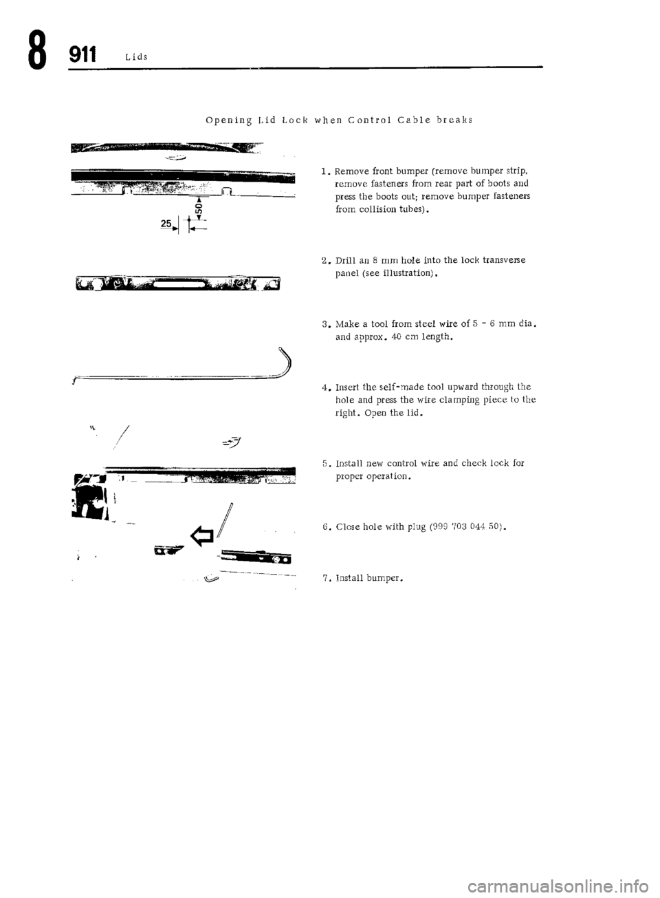 PORSCHE 911 1972 1.G Workshop Manual 5 