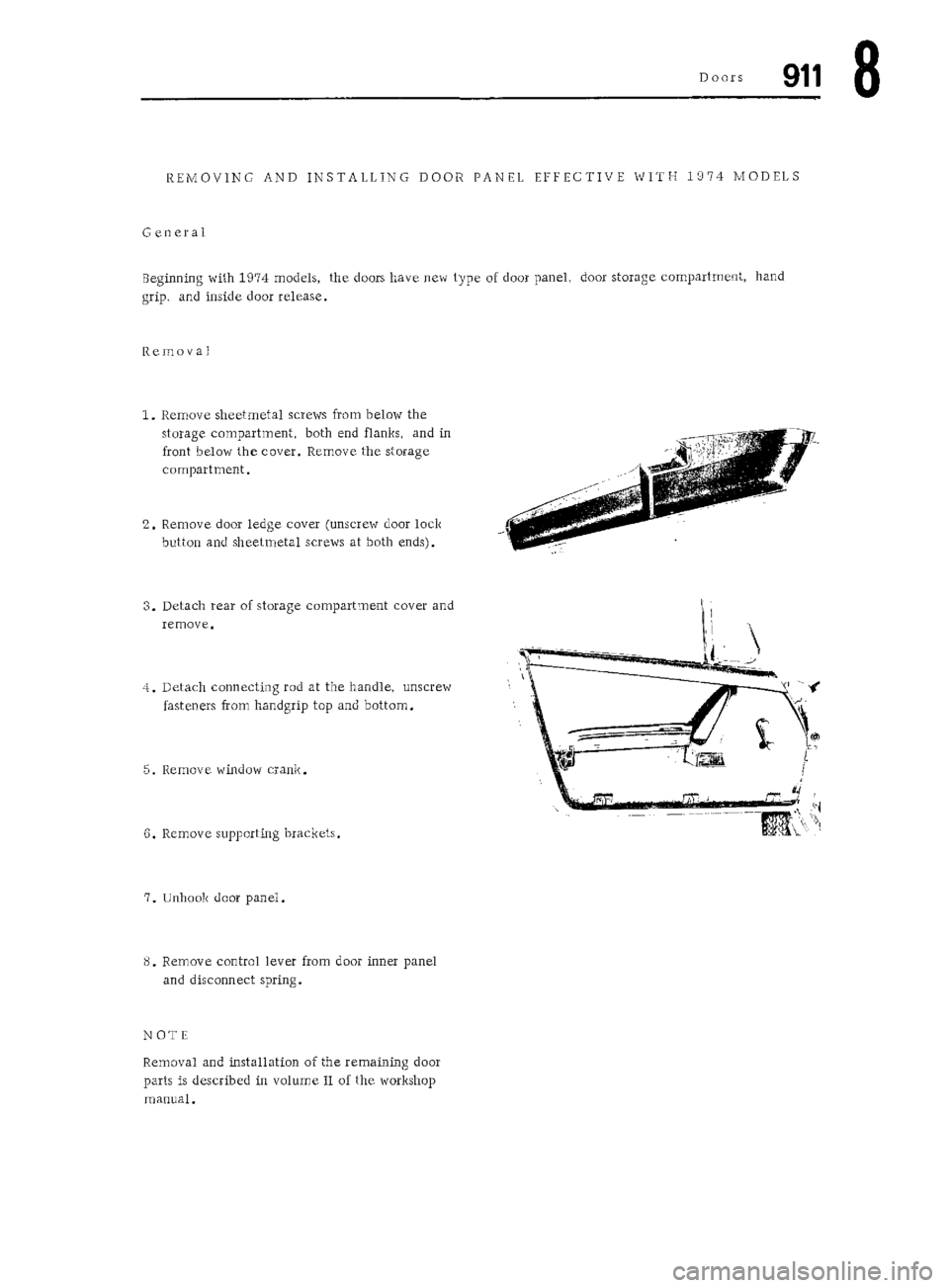 PORSCHE 911 1972 1.G Workshop Manual 5 