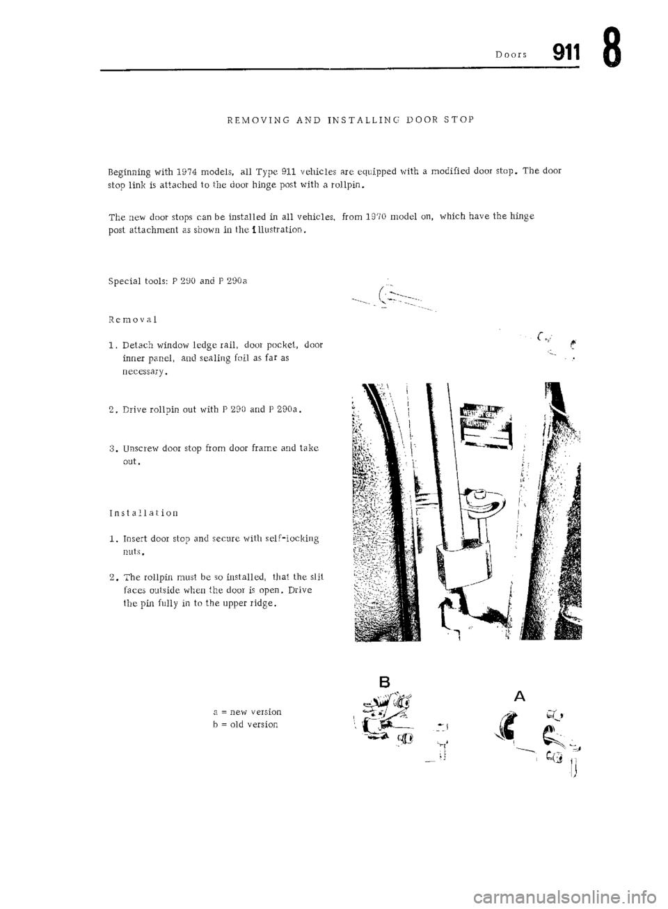 PORSCHE 911 1972 1.G Workshop Manual 5 
