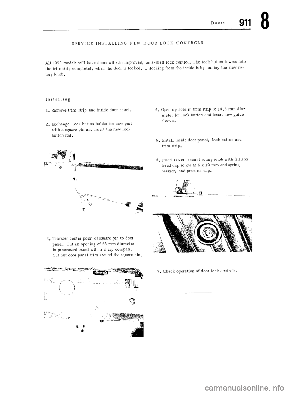 PORSCHE 911 1972 1.G Workshop Manual 5 