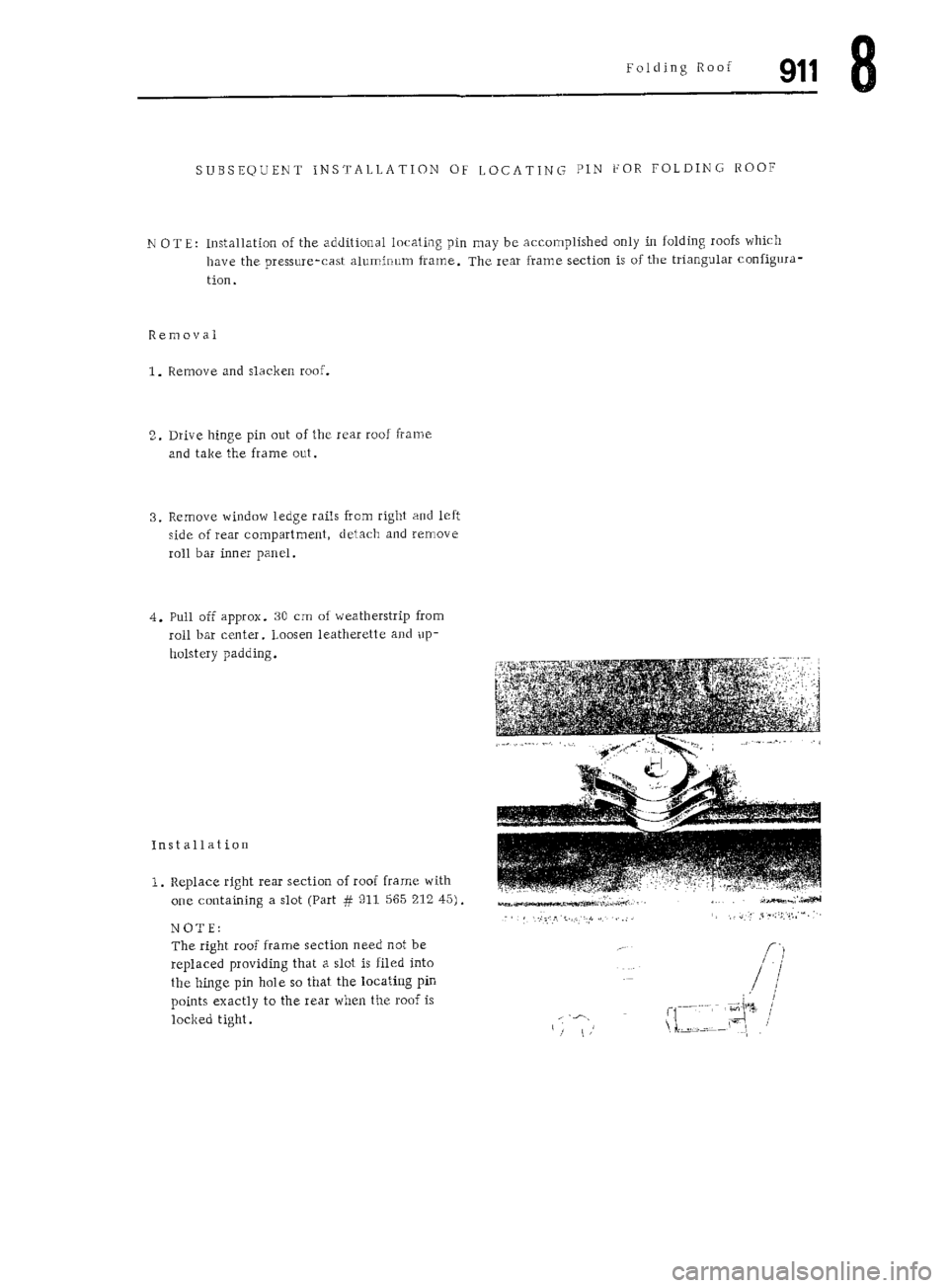 PORSCHE 911 1972 1.G Workshop Manual 5 