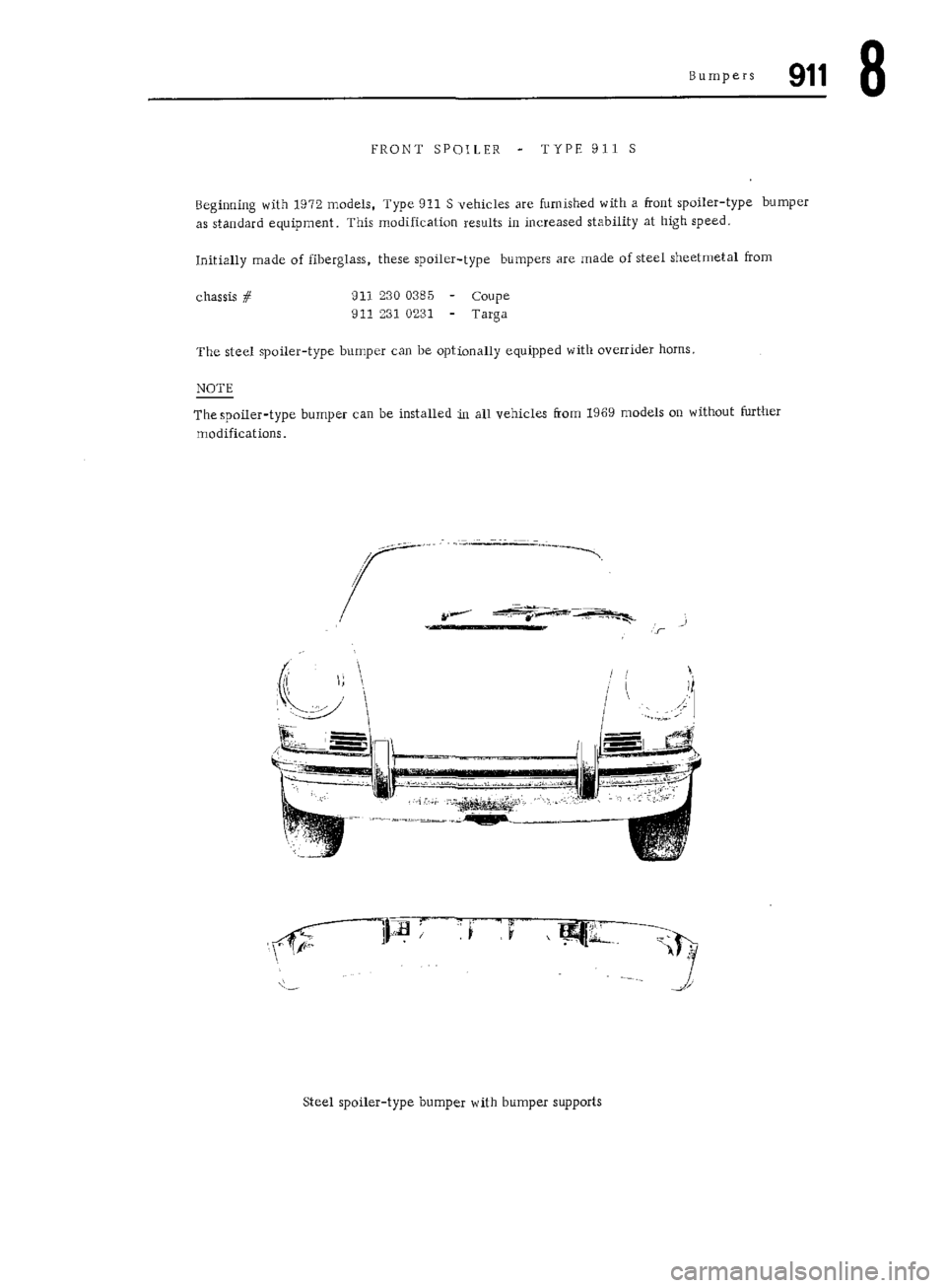 PORSCHE 911 1972 1.G Workshop Manual 5 