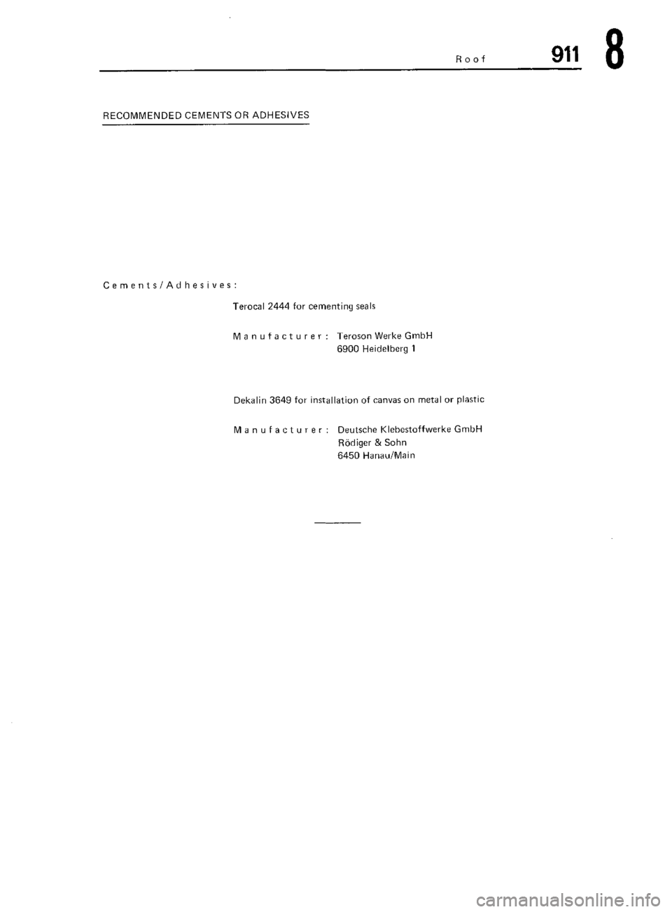 PORSCHE 911 1972 1.G Workshop Manual 5 