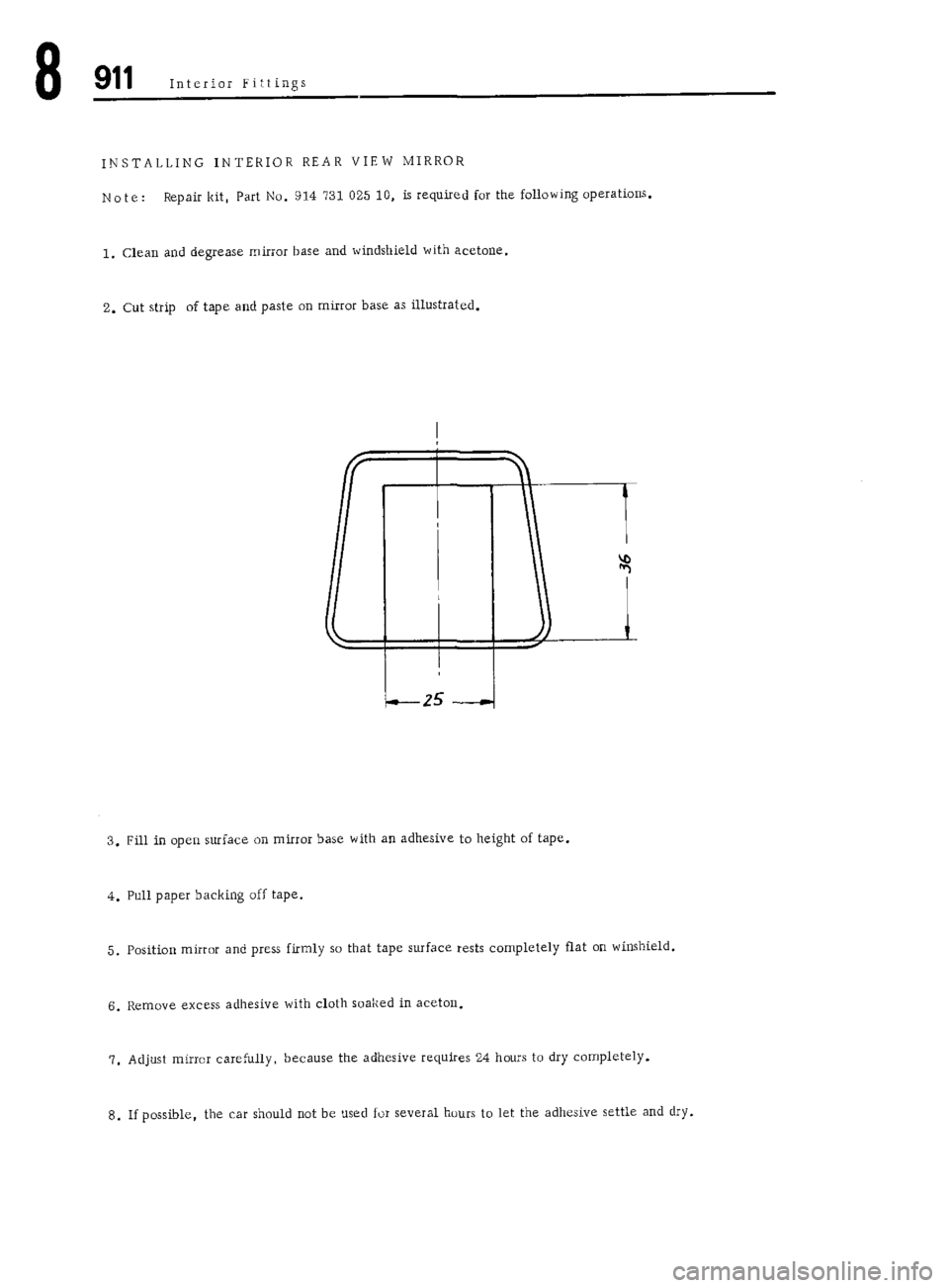 PORSCHE 911 1972 1.G Workshop Manual 5 