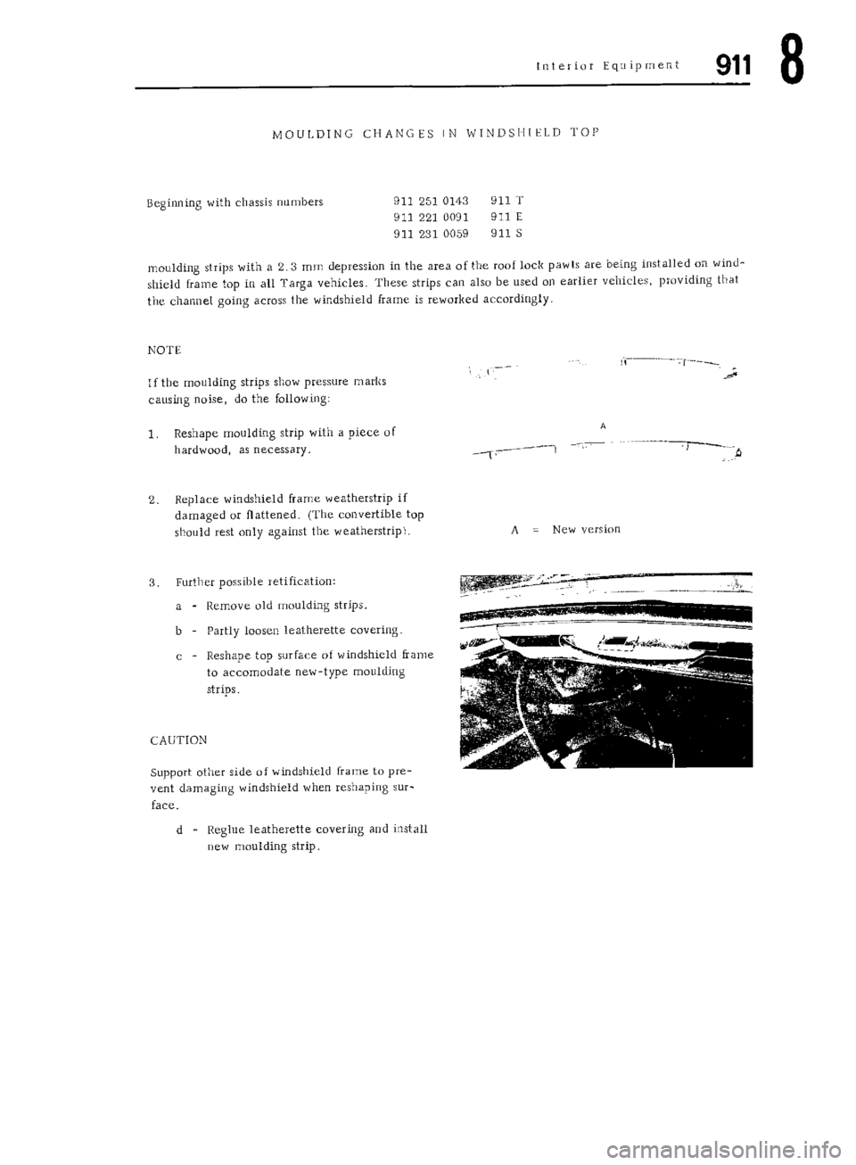 PORSCHE 911 1972 1.G Workshop Manual 5 