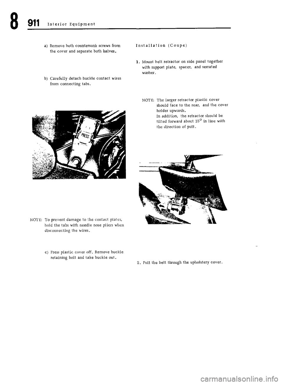PORSCHE 911 1972 1.G Workshop Manual 5 