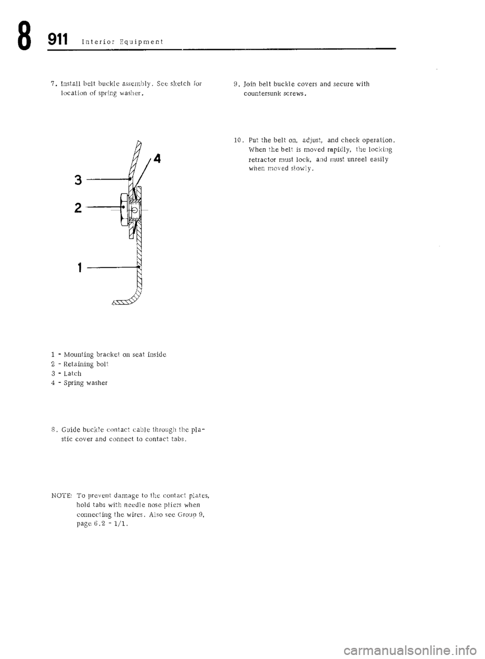 PORSCHE 911 1972 1.G Workshop Manual 5 