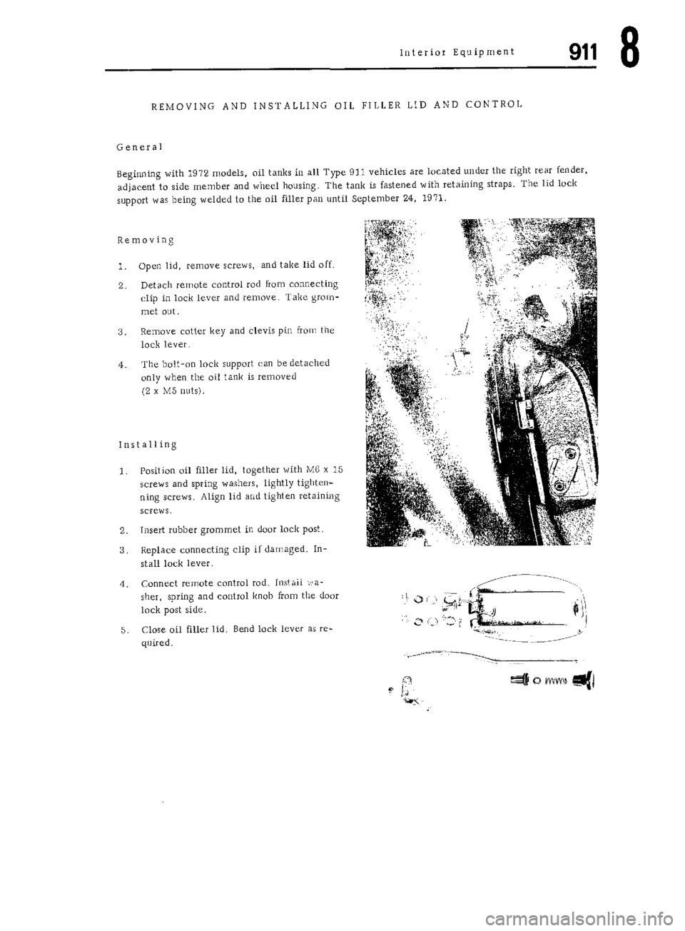 PORSCHE 911 1972 1.G Workshop Manual 5 