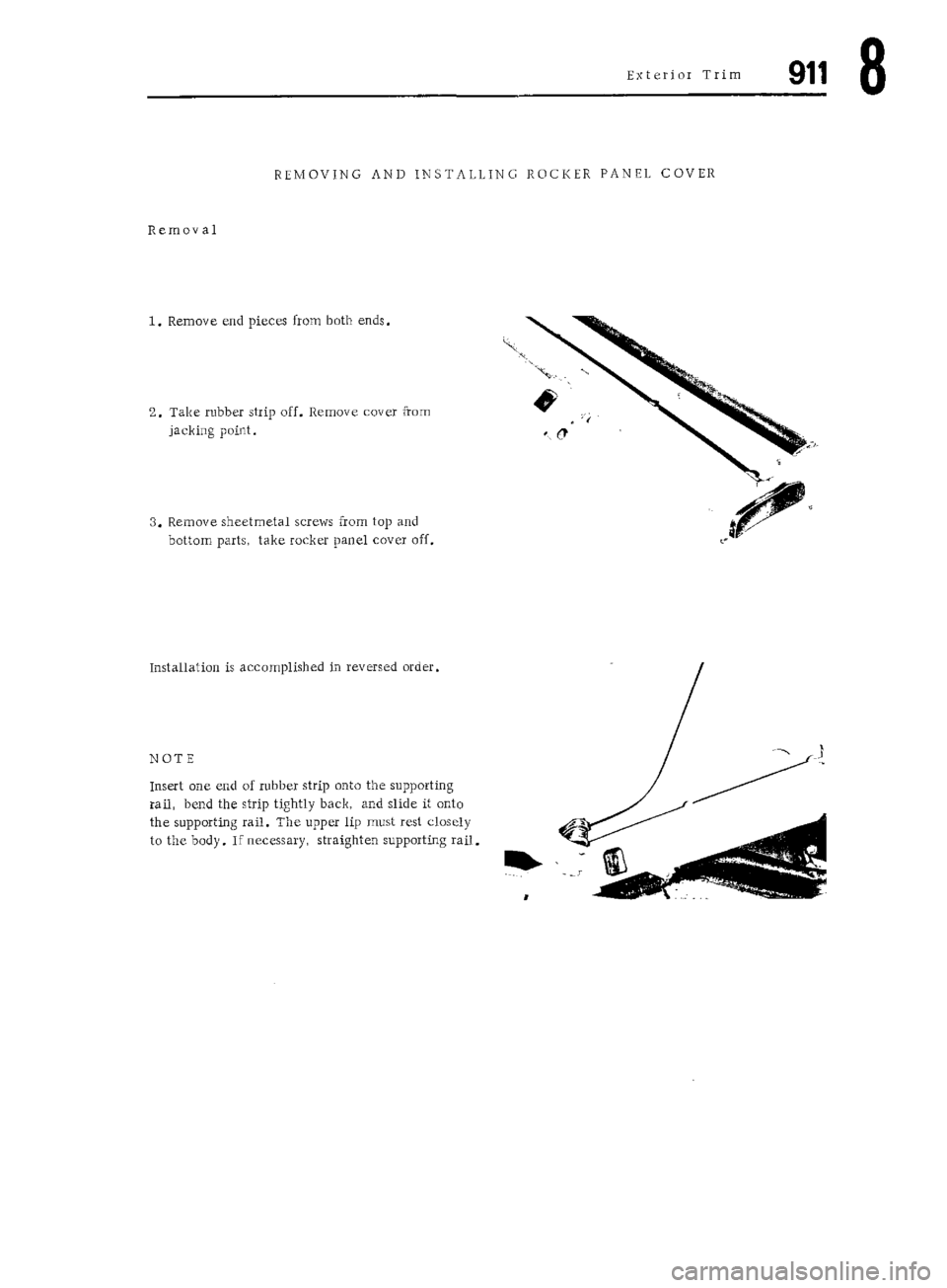 PORSCHE 911 1972 1.G Workshop Manual 5 