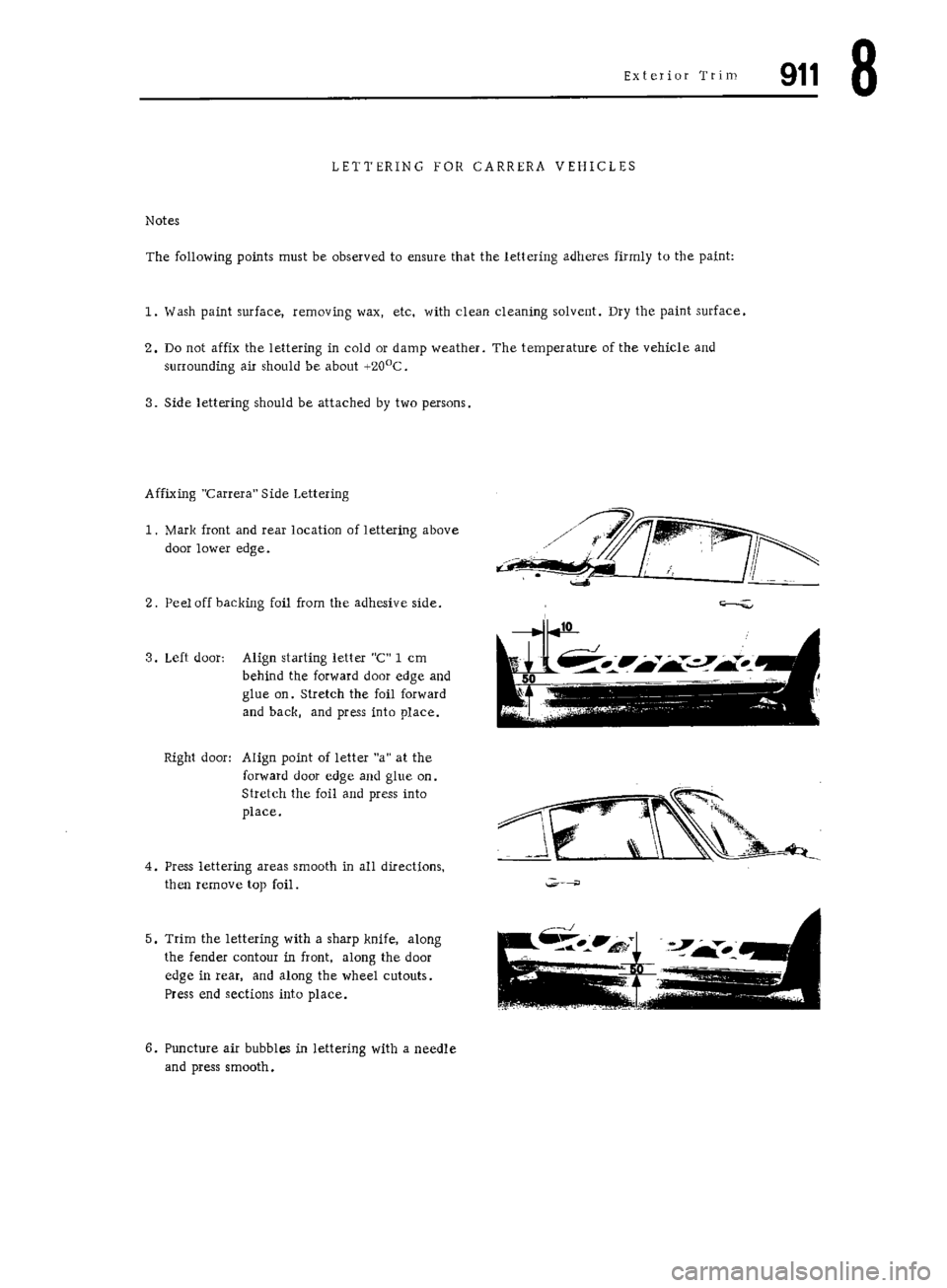PORSCHE 911 1972 1.G Workshop Manual 5 