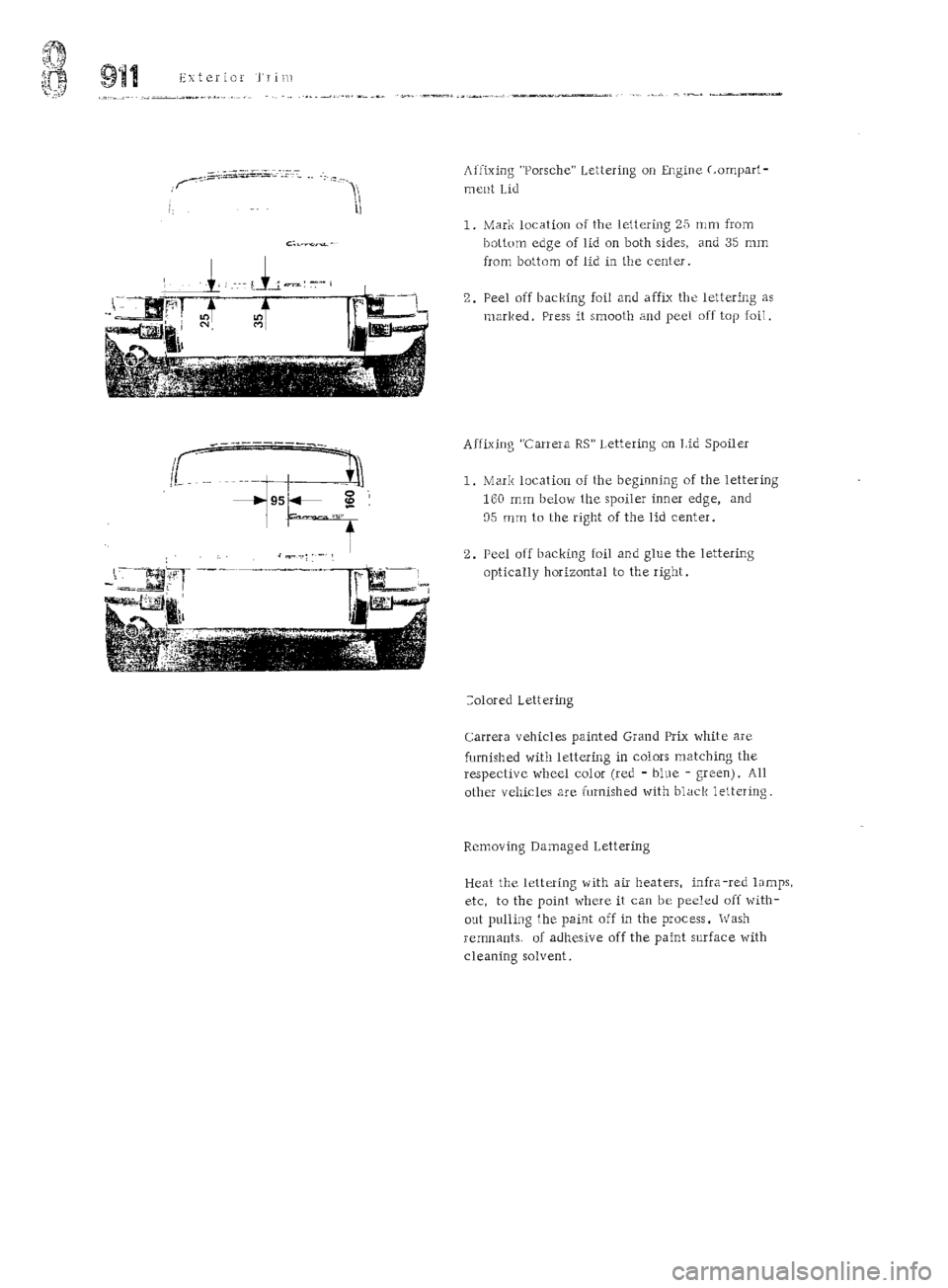 PORSCHE 911 1972 1.G Workshop Manual 5 