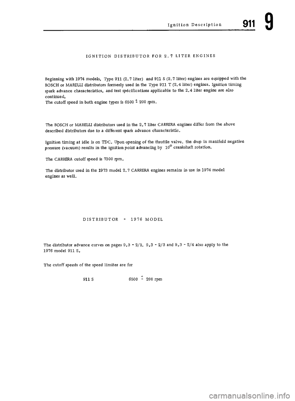 PORSCHE 911 1972 1.G Workshop Manual 6 