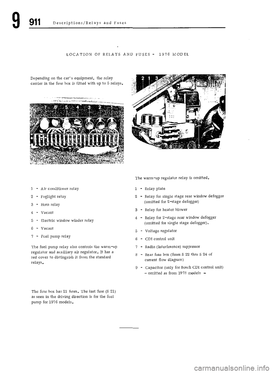 PORSCHE 911 1972 1.G Workshop Manual 6 