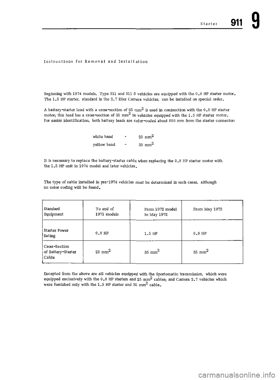 PORSCHE 911 1972 1.G Workshop Manual 6 