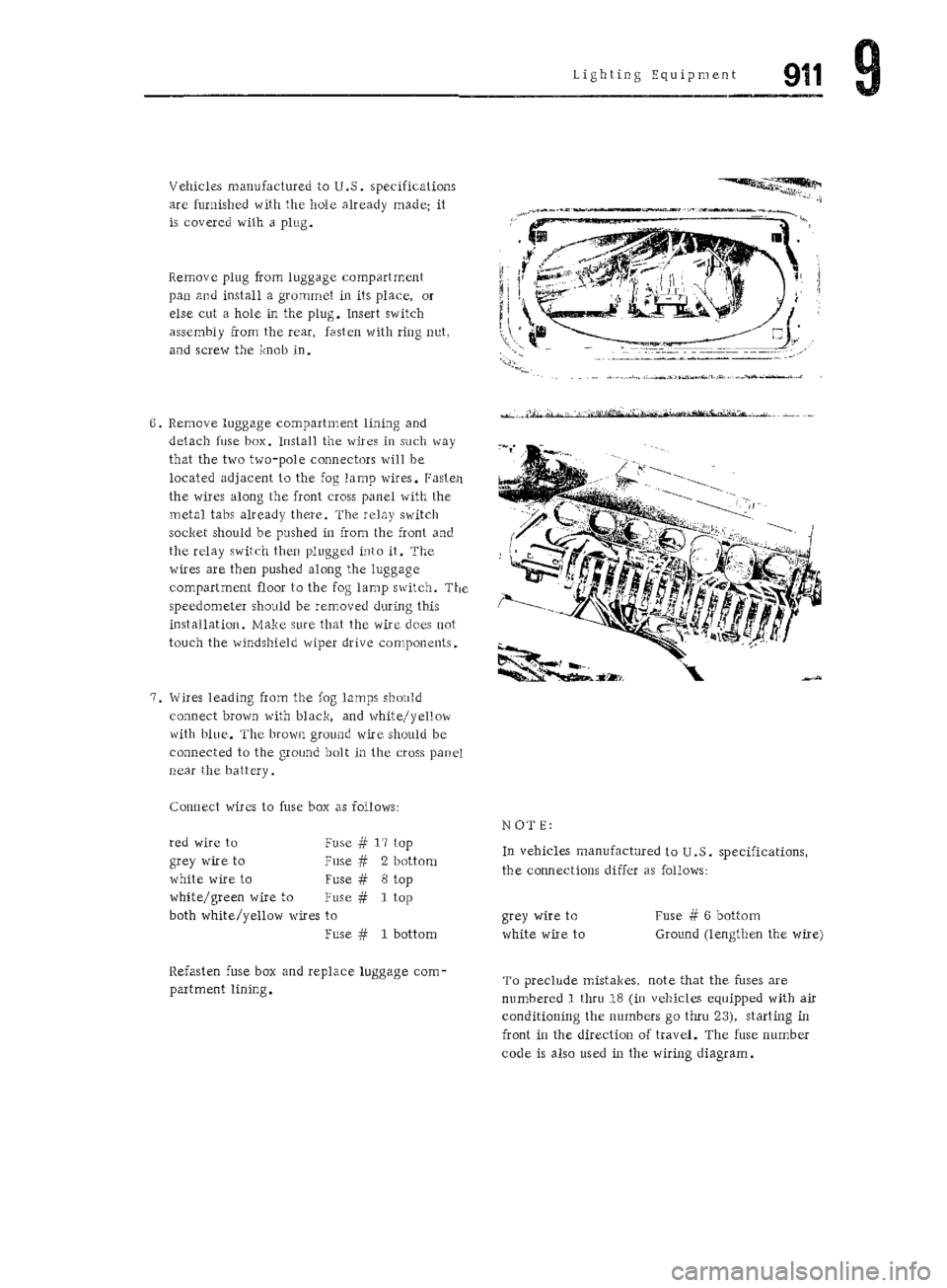 PORSCHE 911 1972 1.G Workshop Manual 6 