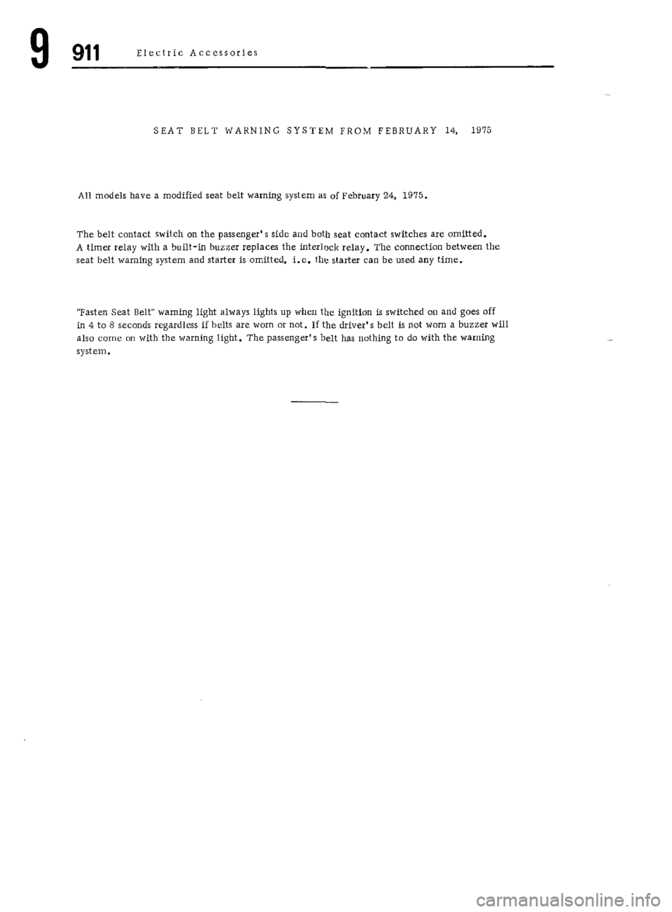 PORSCHE 911 1972 1.G Workshop Manual 6 