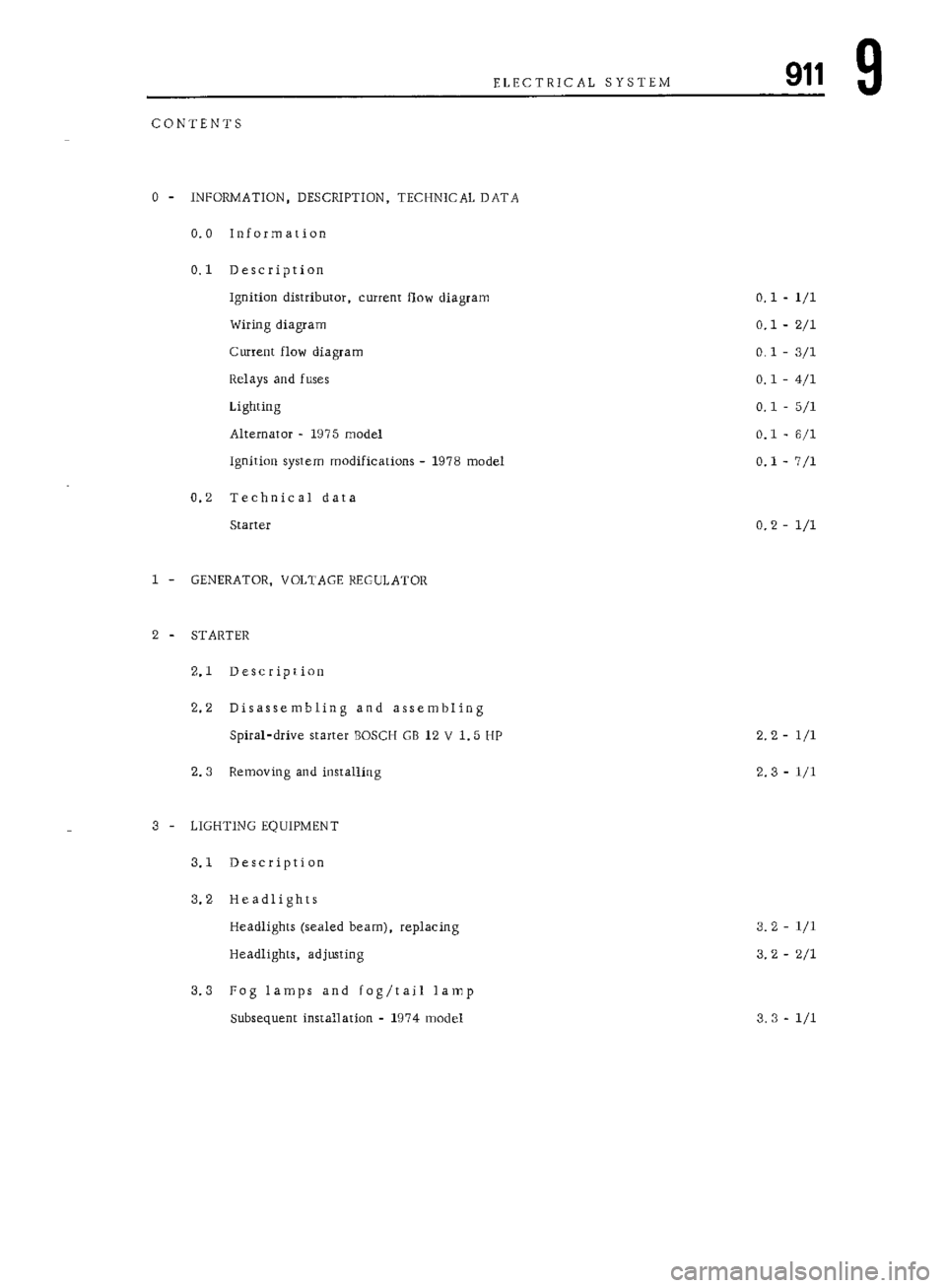 PORSCHE 911 1972 1.G Workshop Manual 6 