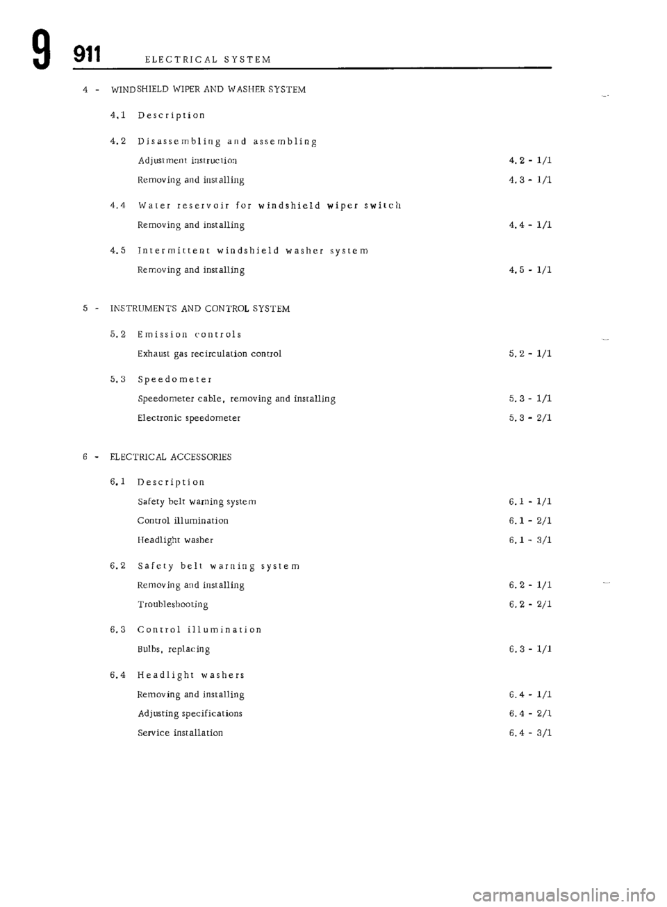 PORSCHE 911 1972 1.G Workshop Manual 6 
