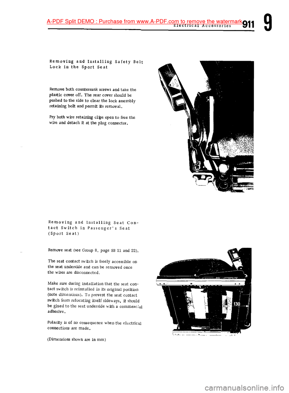 PORSCHE 911 1972 1.G Workshop Manual 7  A-PDF Split DEMO : Purchase from www.A-PDF.com to remove the watermark 