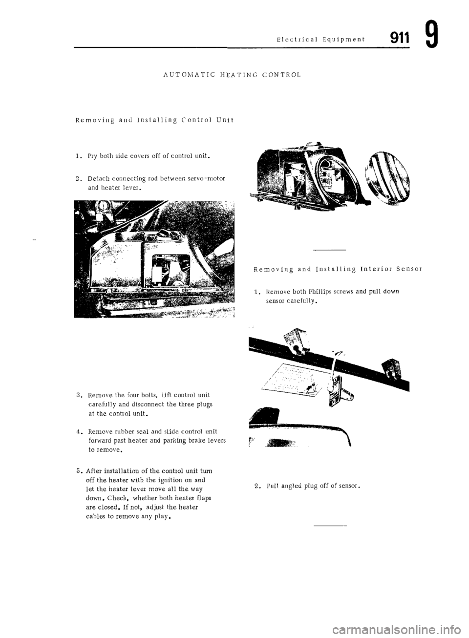PORSCHE 911 1972 1.G Workshop Manual 7 