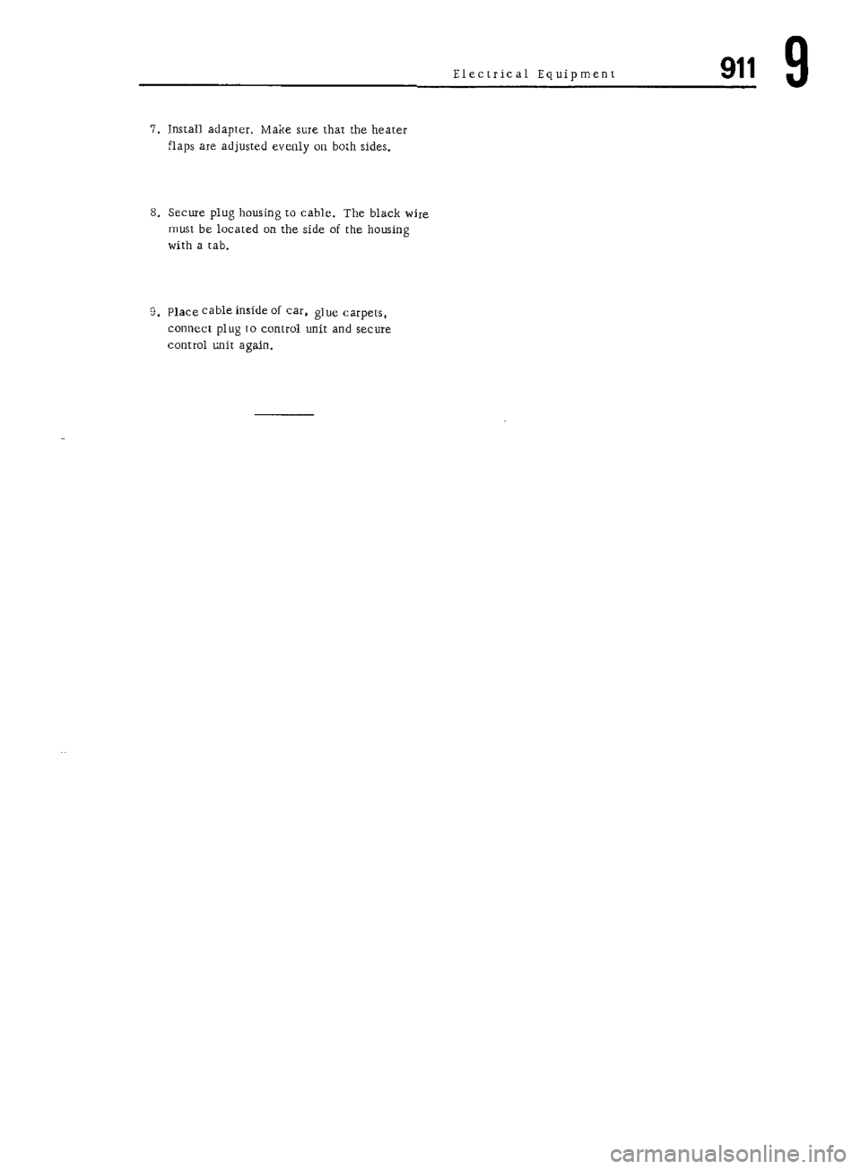 PORSCHE 911 1972 1.G Workshop Manual 7 