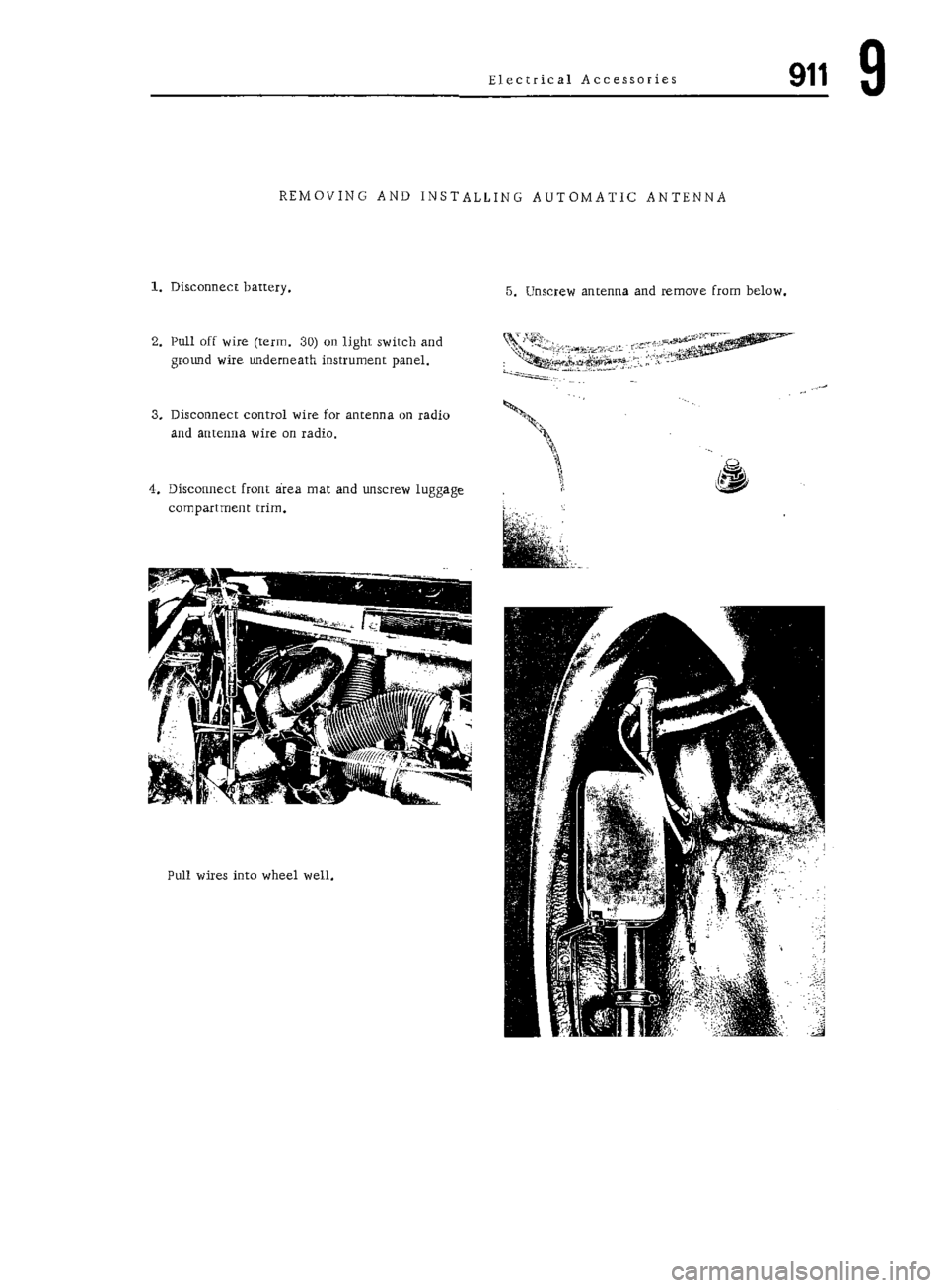 PORSCHE 911 1972 1.G Workshop Manual 7 