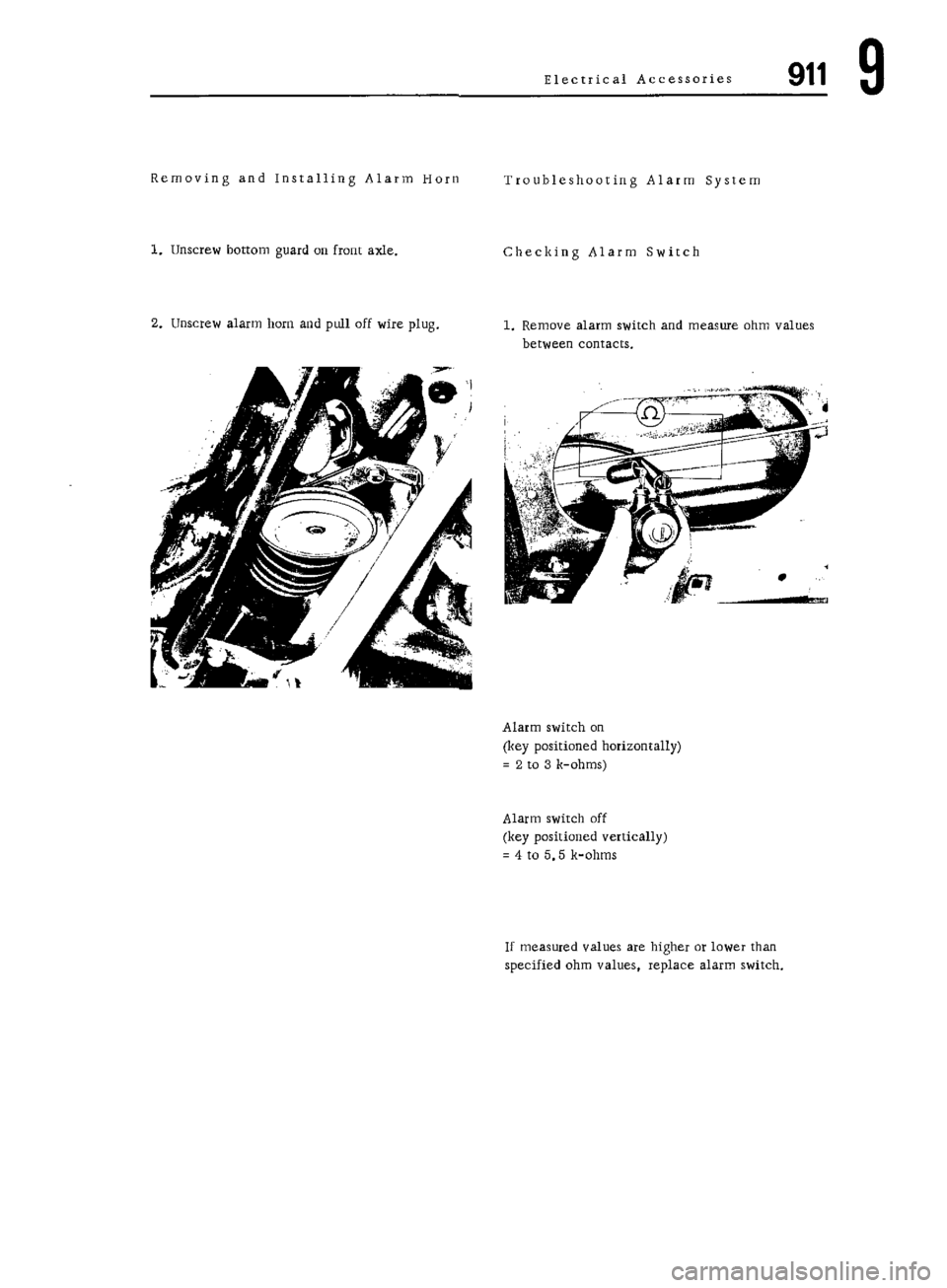 PORSCHE 911 1972 1.G Workshop Manual 7 