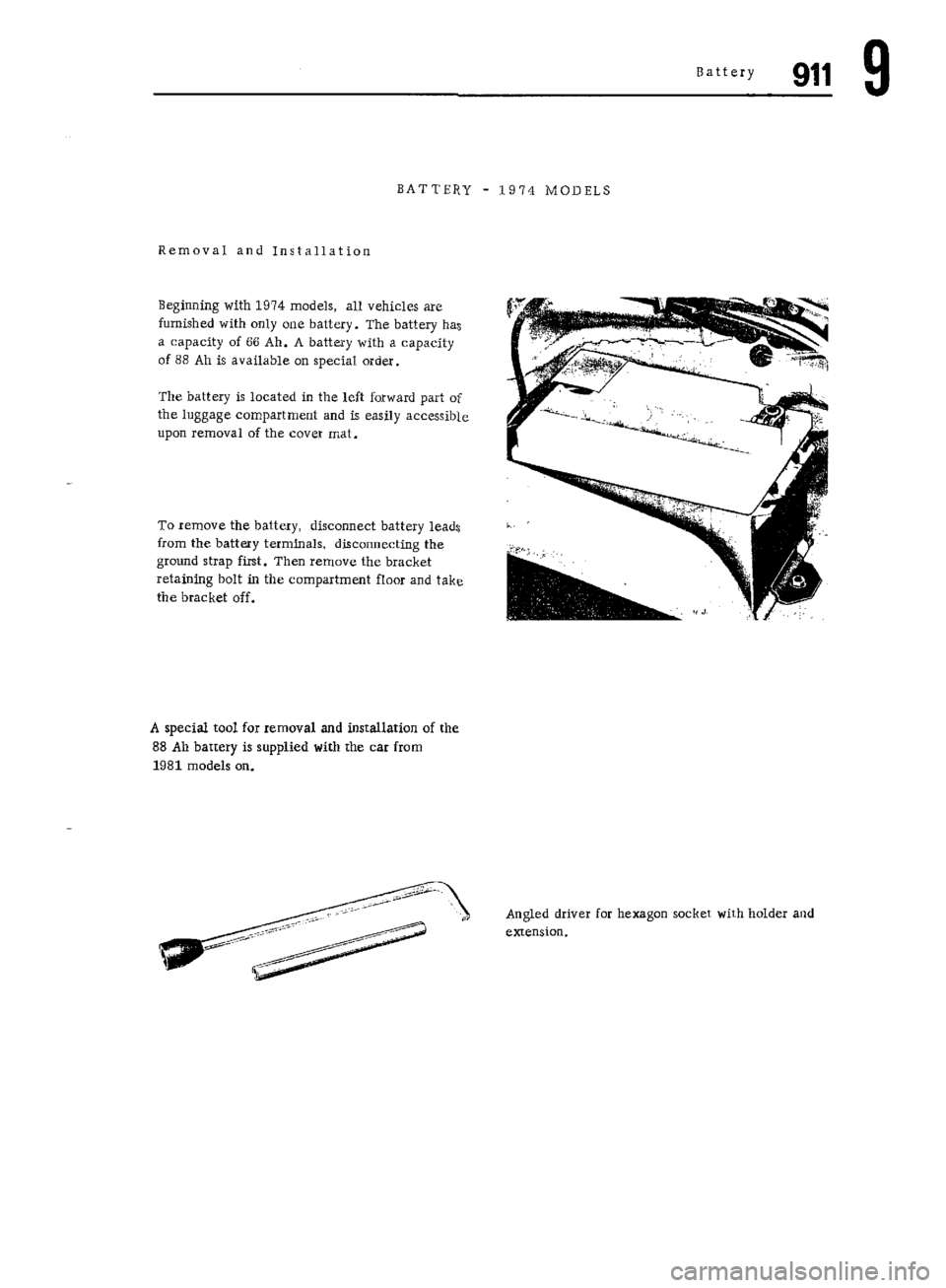 PORSCHE 911 1972 1.G Workshop Manual 7 