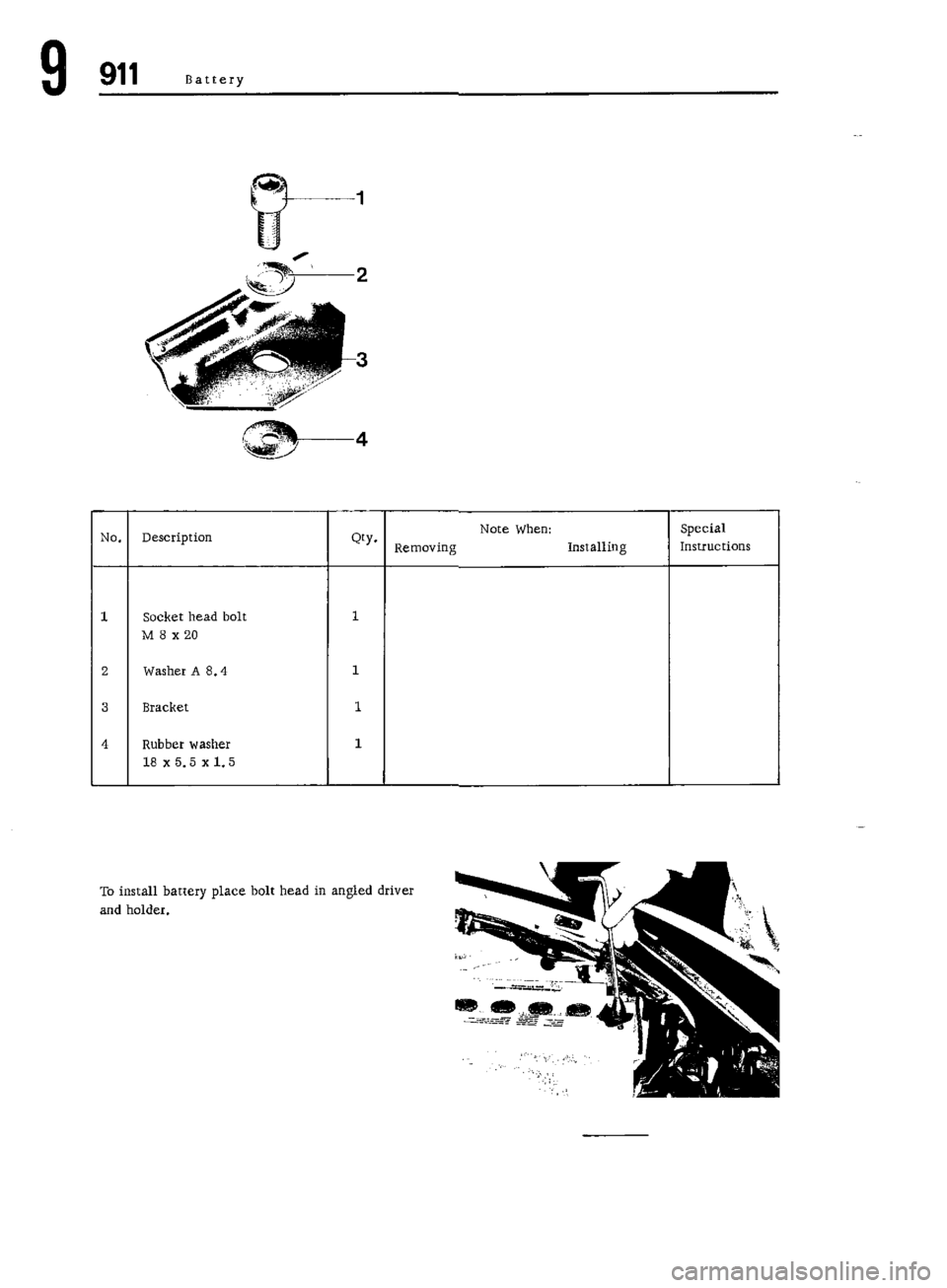 PORSCHE 911 1972 1.G Workshop Manual 7 