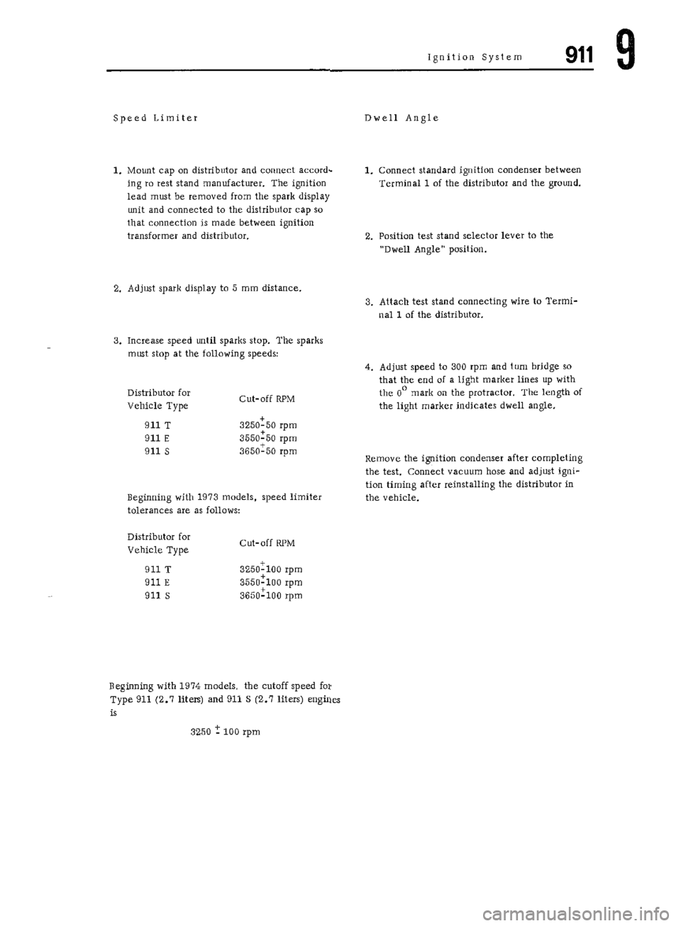 PORSCHE 911 1972 1.G Workshop Manual 7 