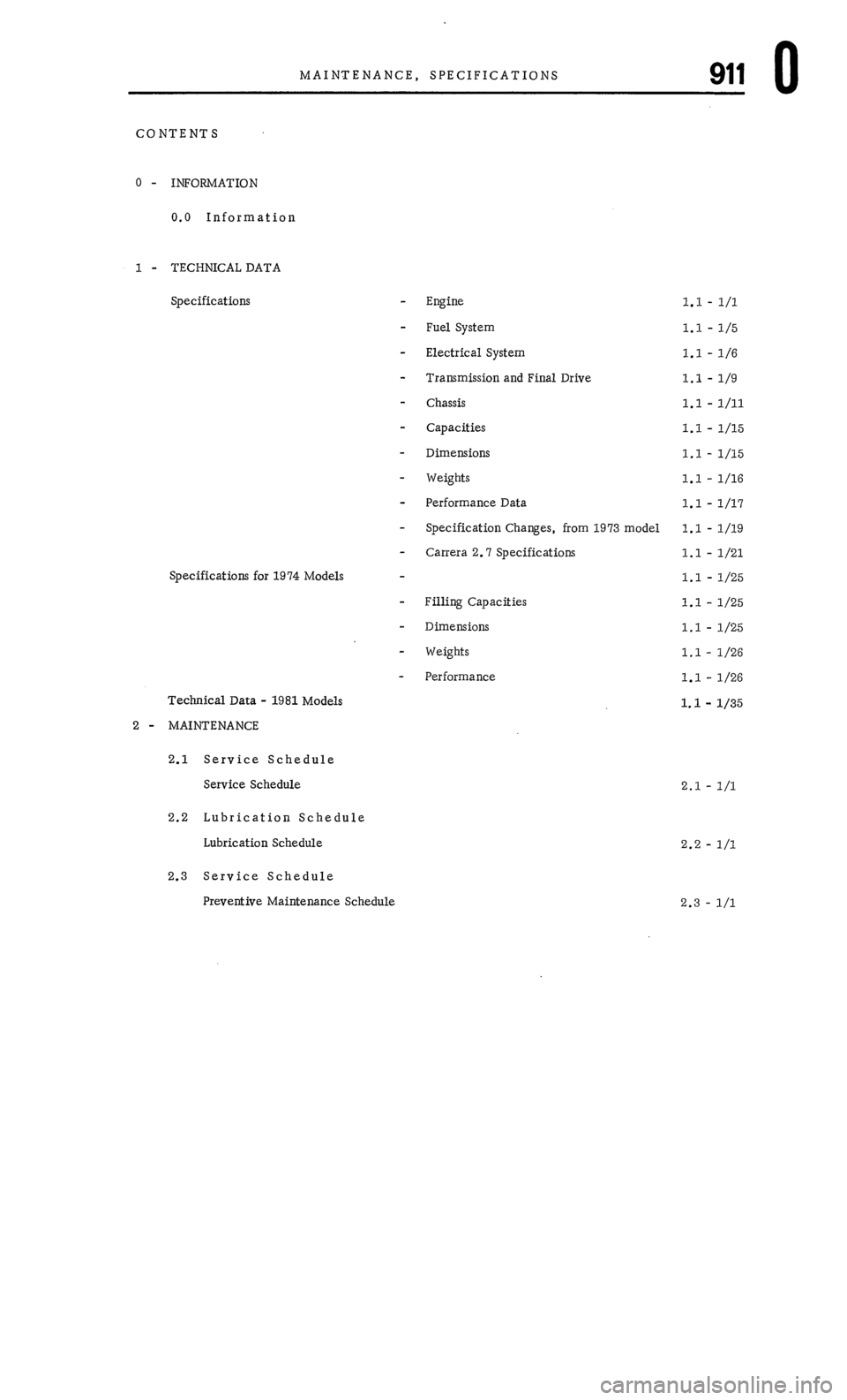 PORSCHE 911 1972 1.G Workshop Manual 7 