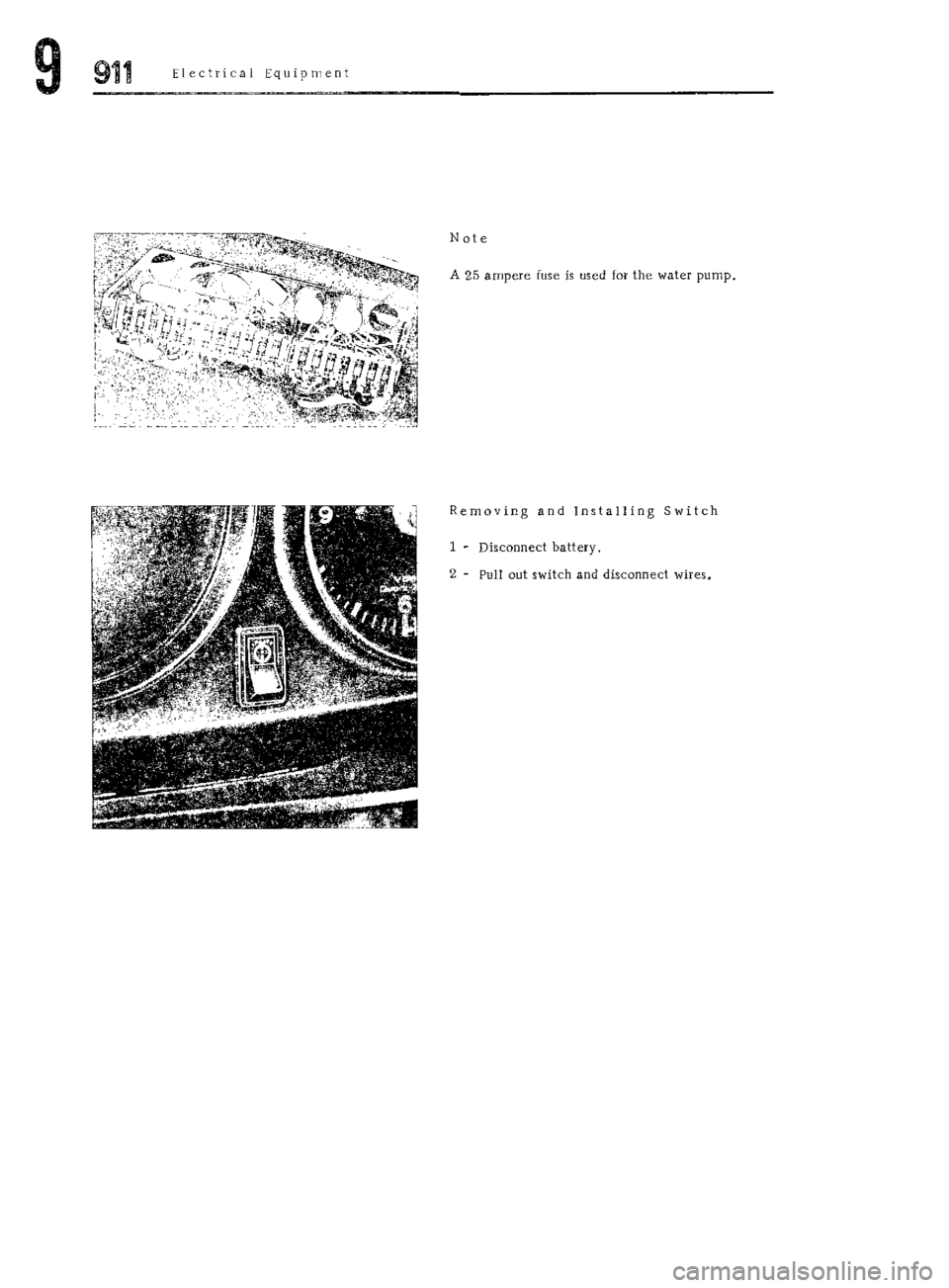 PORSCHE 911 1972 1.G Workshop Manual 7 