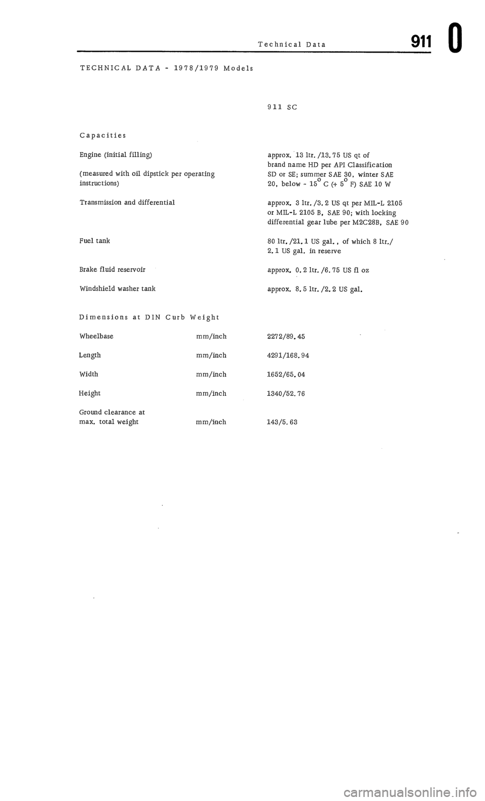PORSCHE 911 1972 1.G Workshop Manual 7 