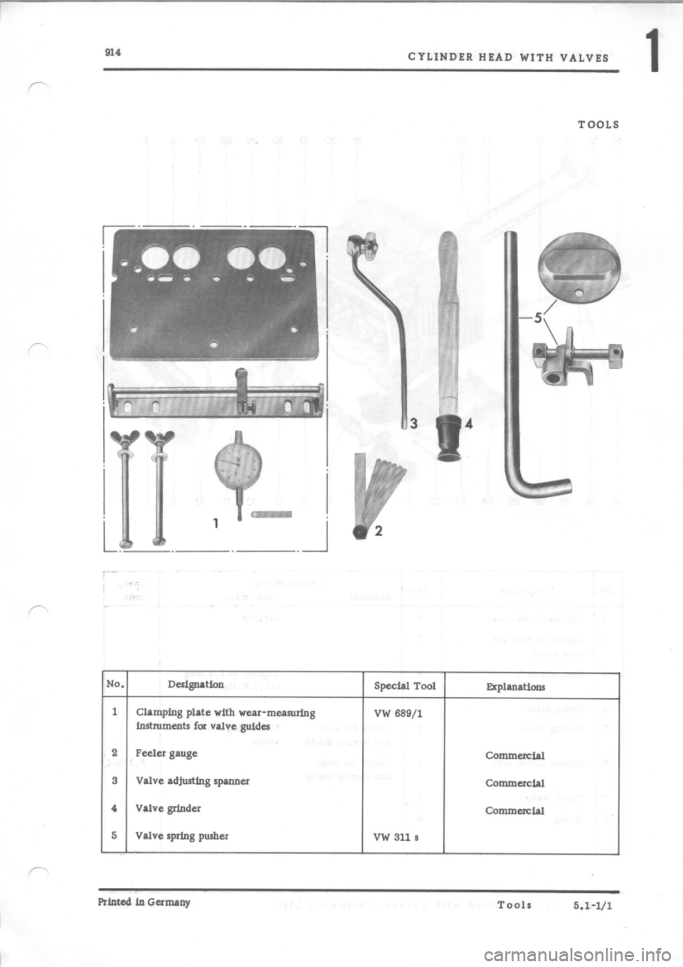 PORSCHE 914 1975 1.G Engine 2 Workshop Manual 