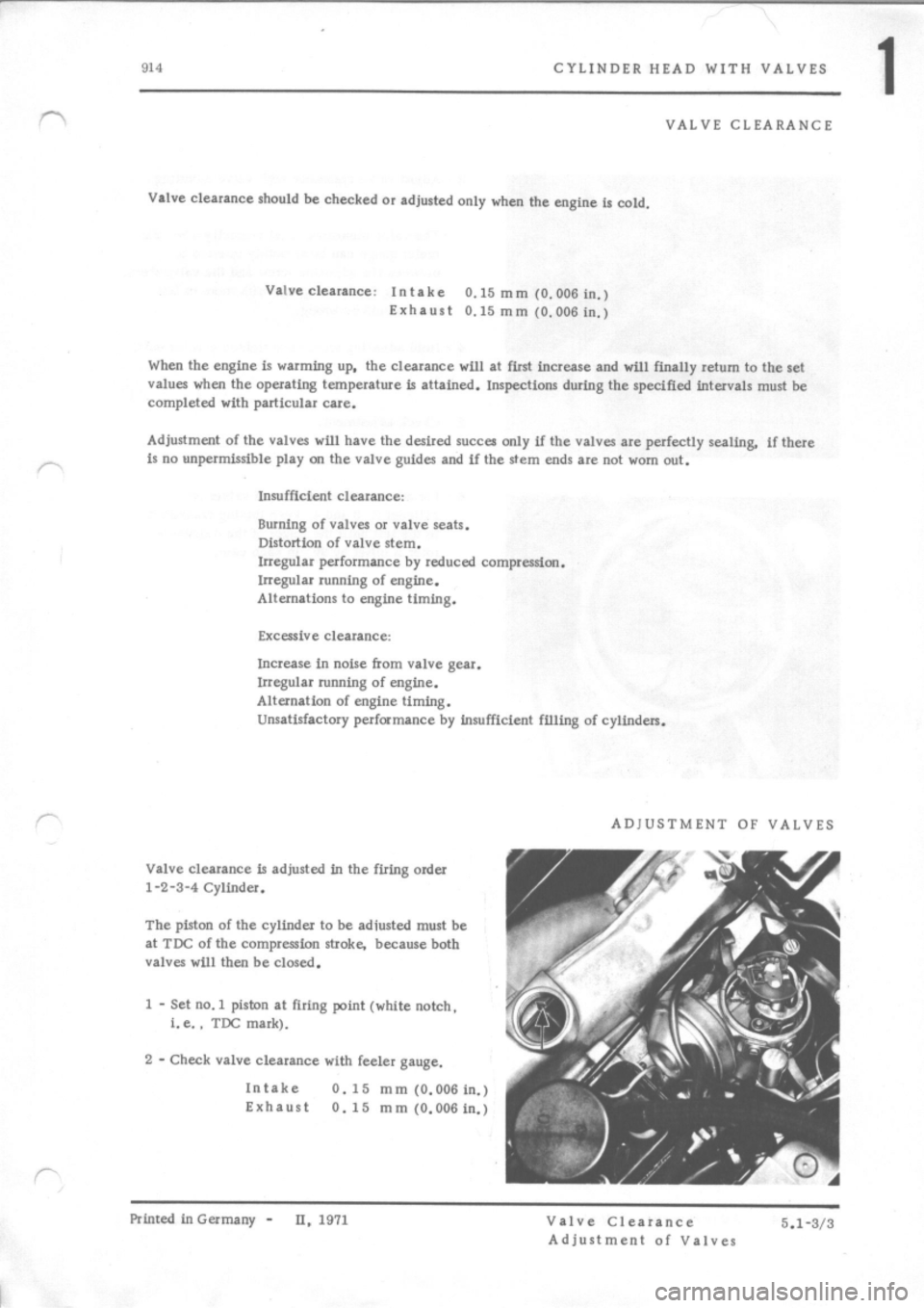 PORSCHE 914 1975 1.G Engine 2 Workshop Manual 