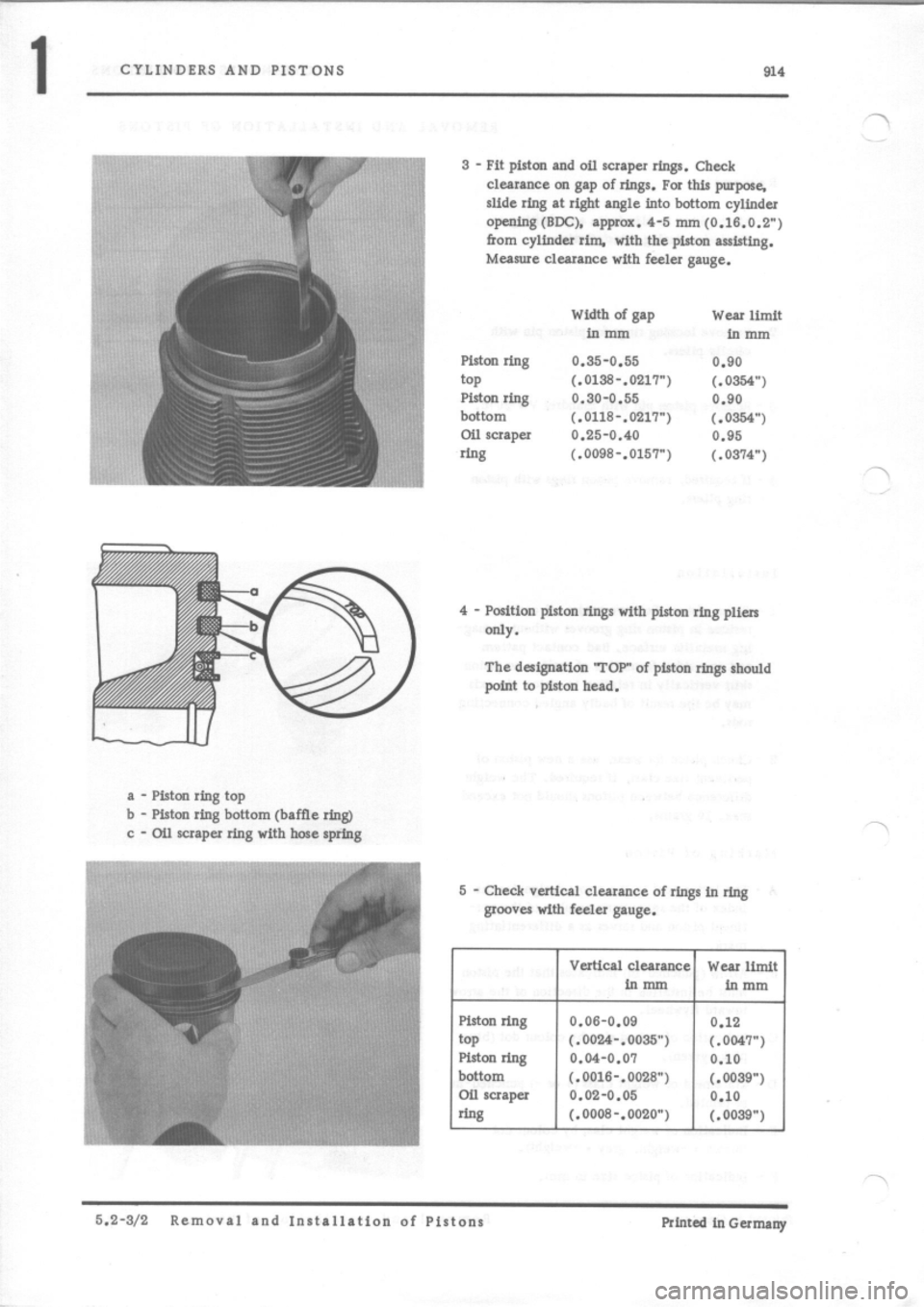PORSCHE 914 1975 1.G Engine 2 Workshop Manual 