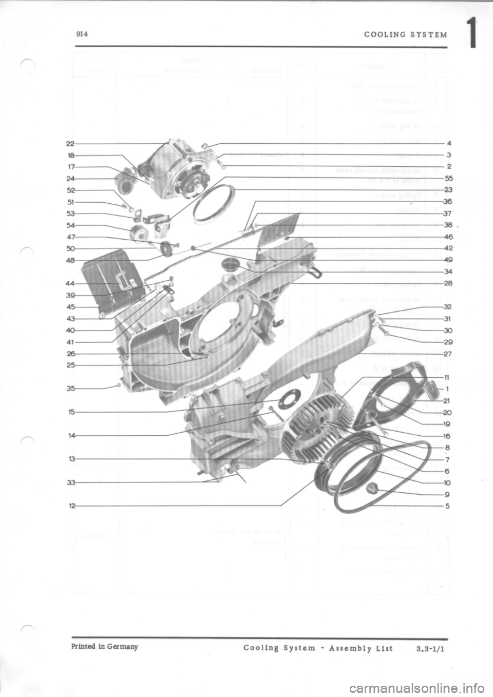 PORSCHE 914 1975 1.G Engine 2 Workshop Manual 